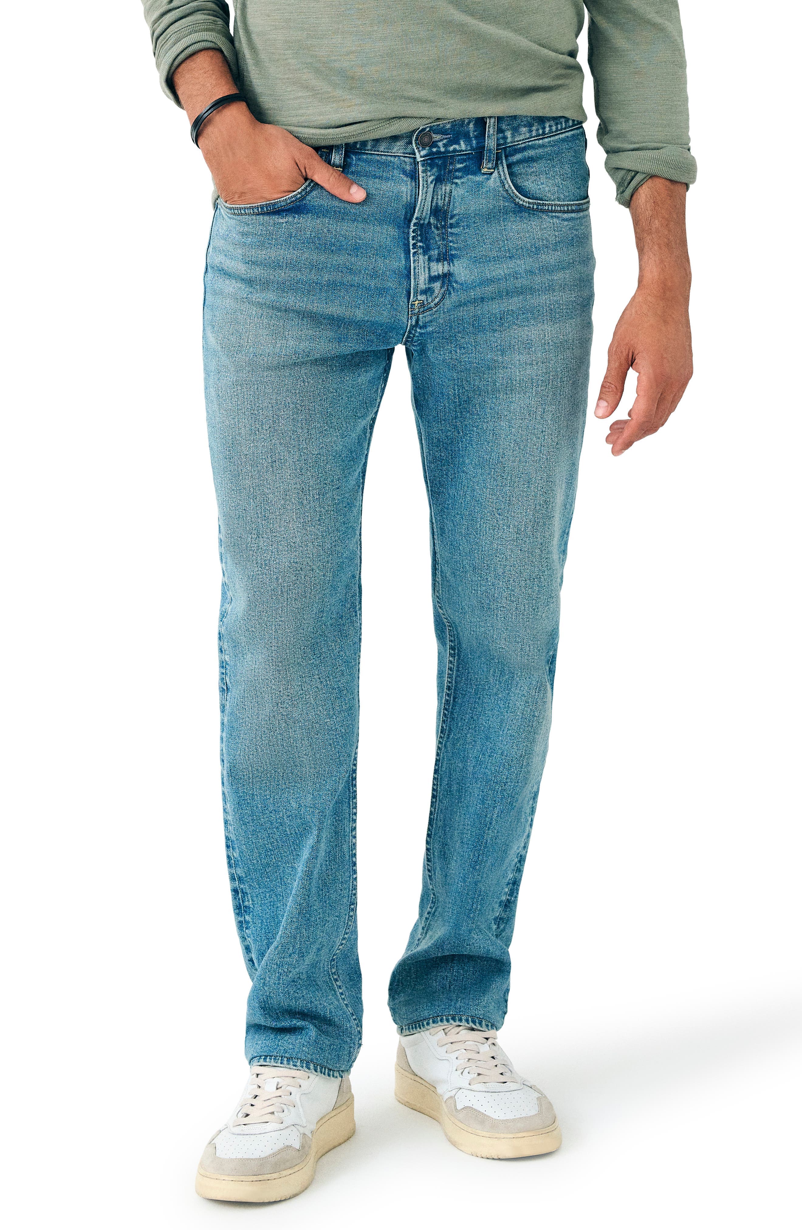 Slim Straight Leg Organic Cotton Jeans - image 1