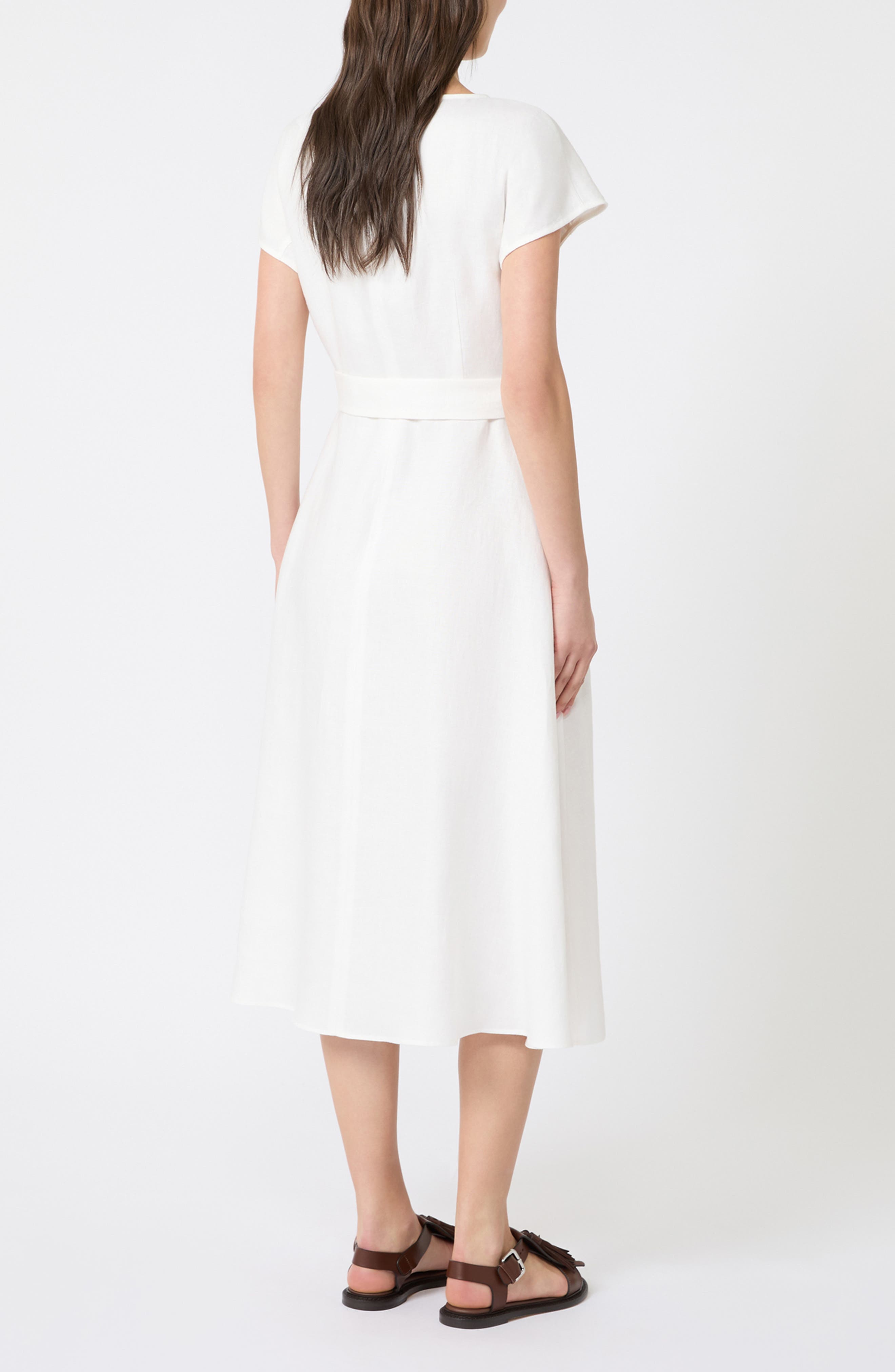 Esordio Linen Midi Dress - image 2