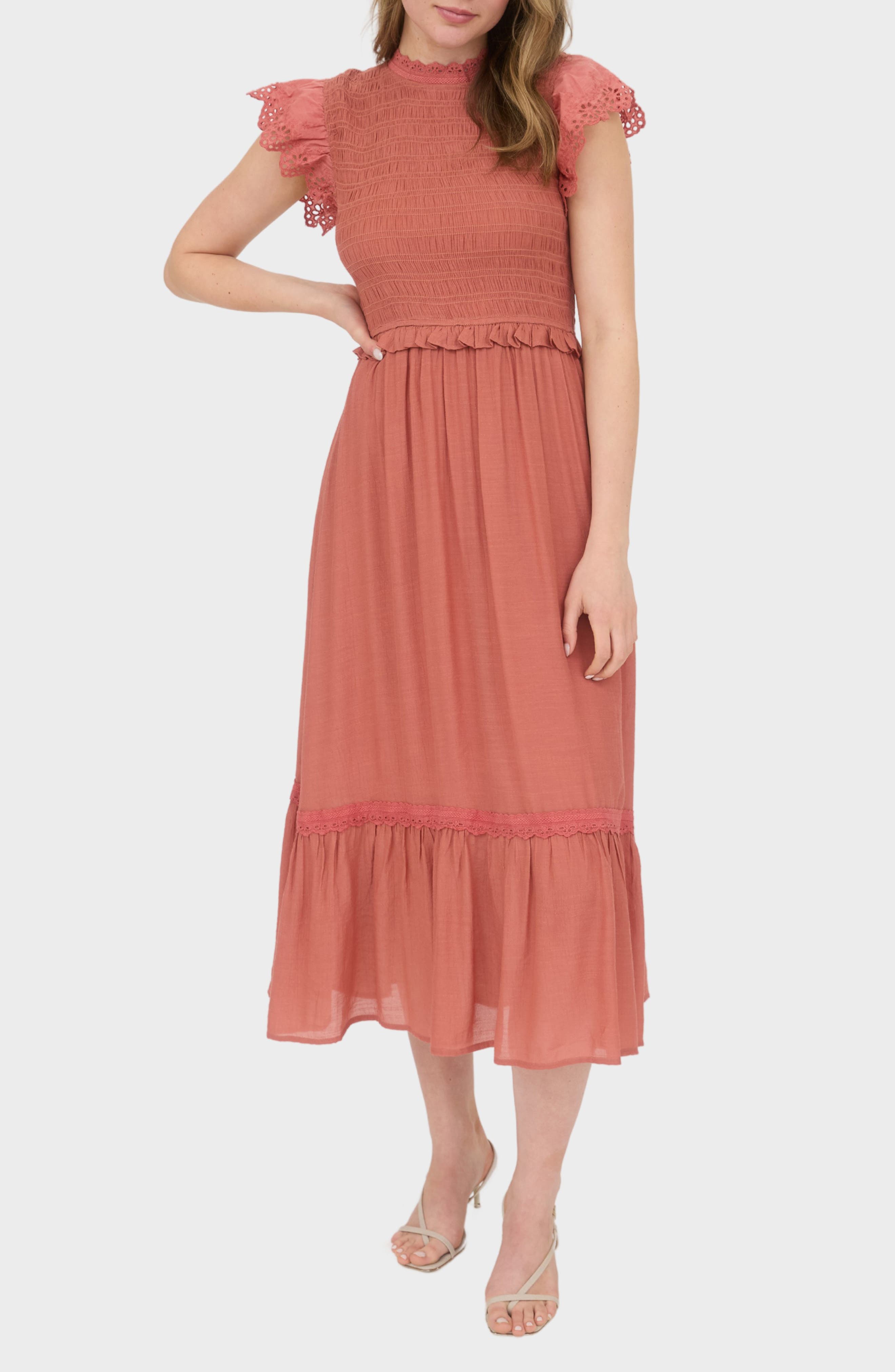 Smocked Maxi Dress - image 1