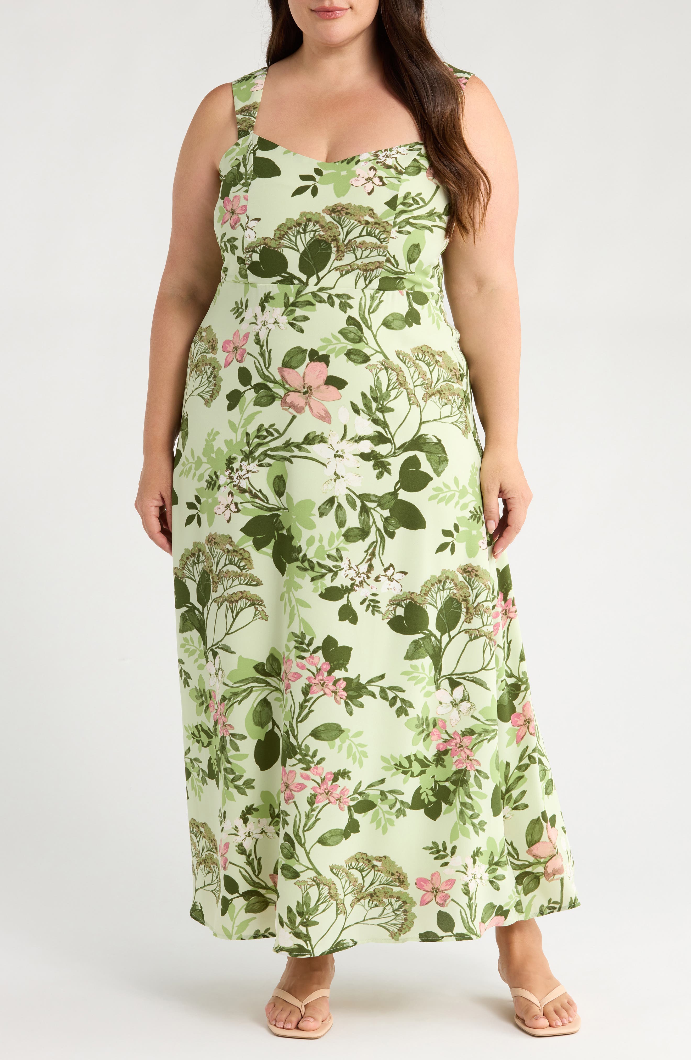 Zane Floral Bary Smocked Sundress - image 1