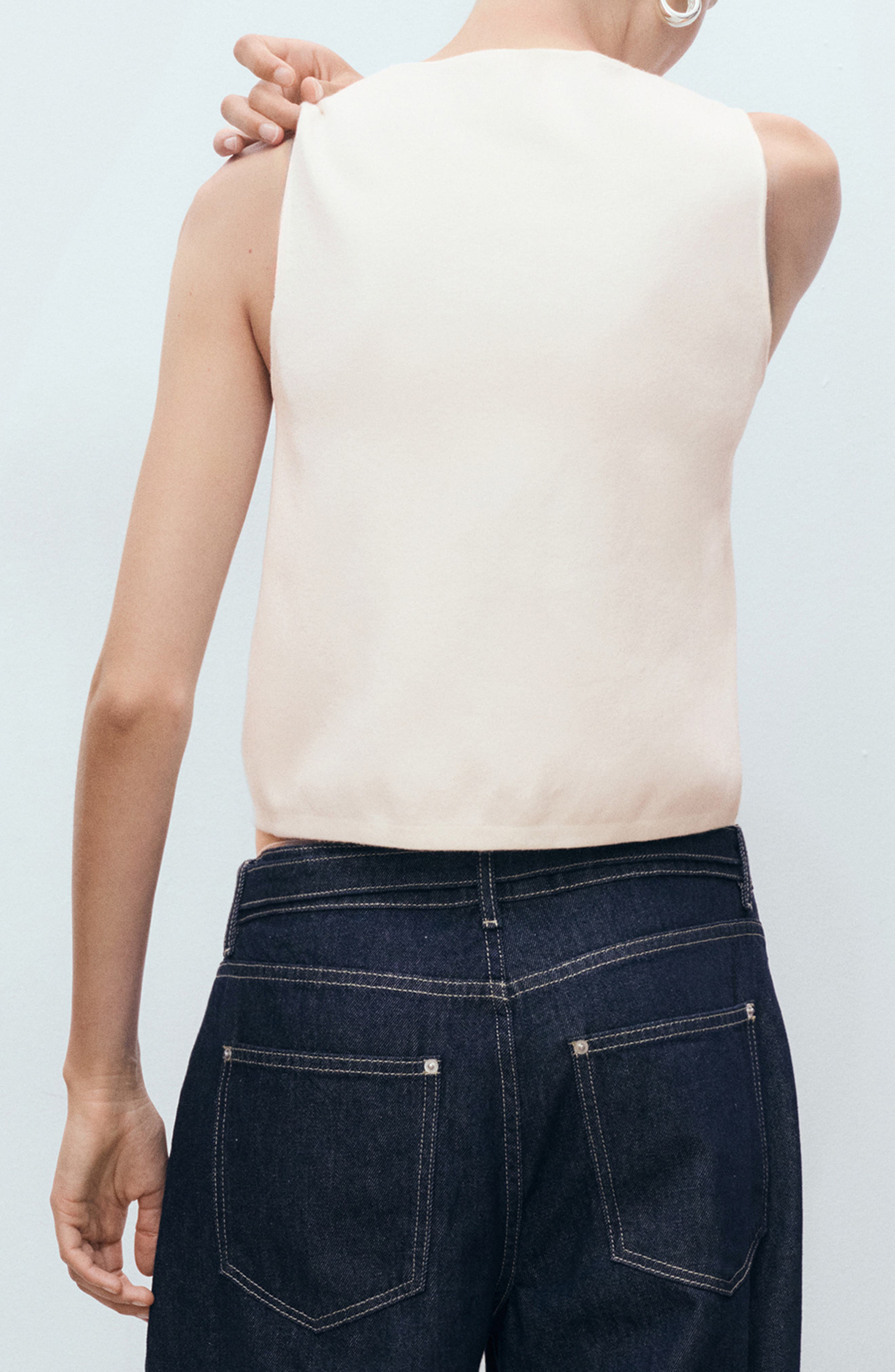 Fine Knit Sweater Vest - image 2