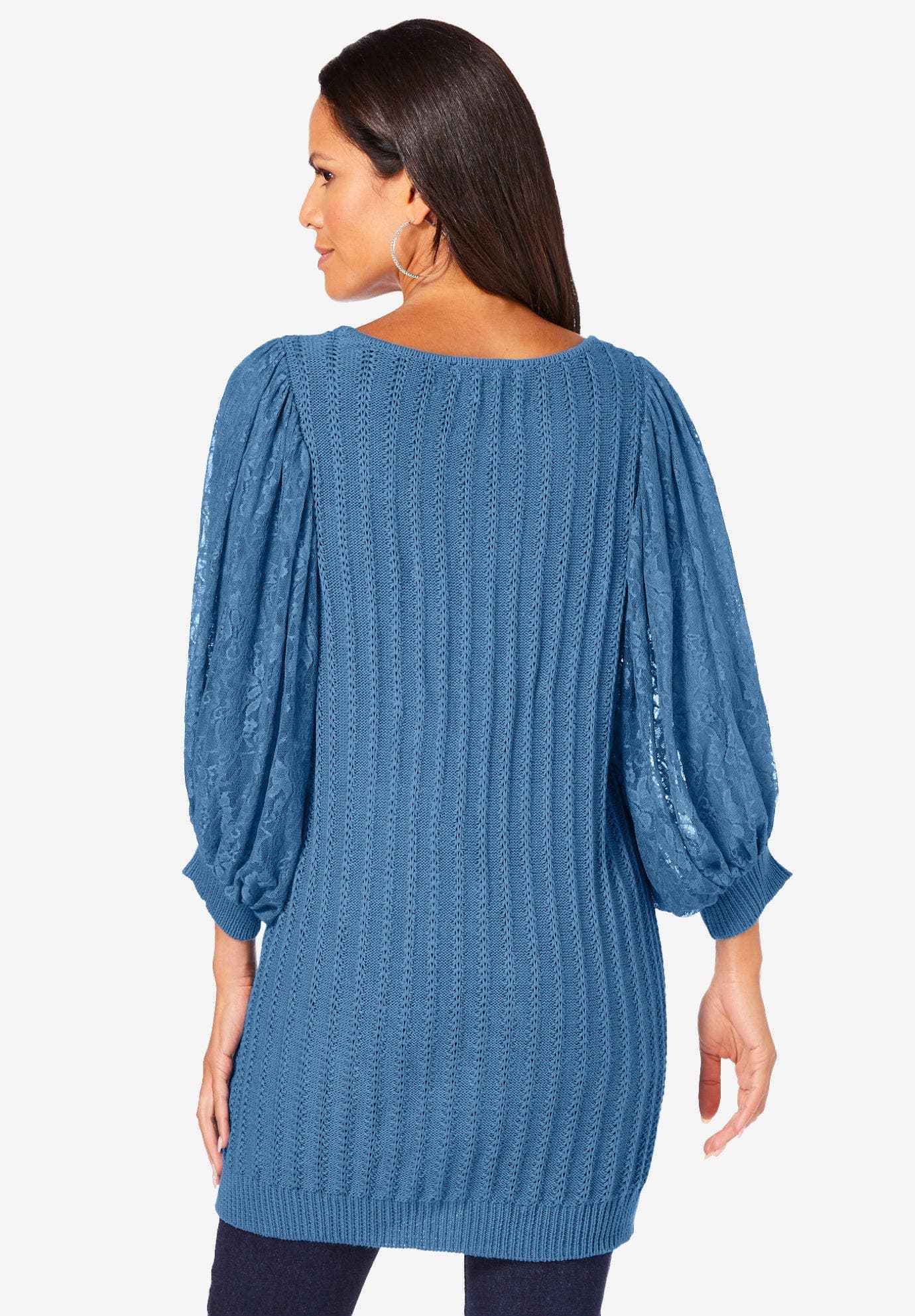 Lace Sleeve Sweater - image 4