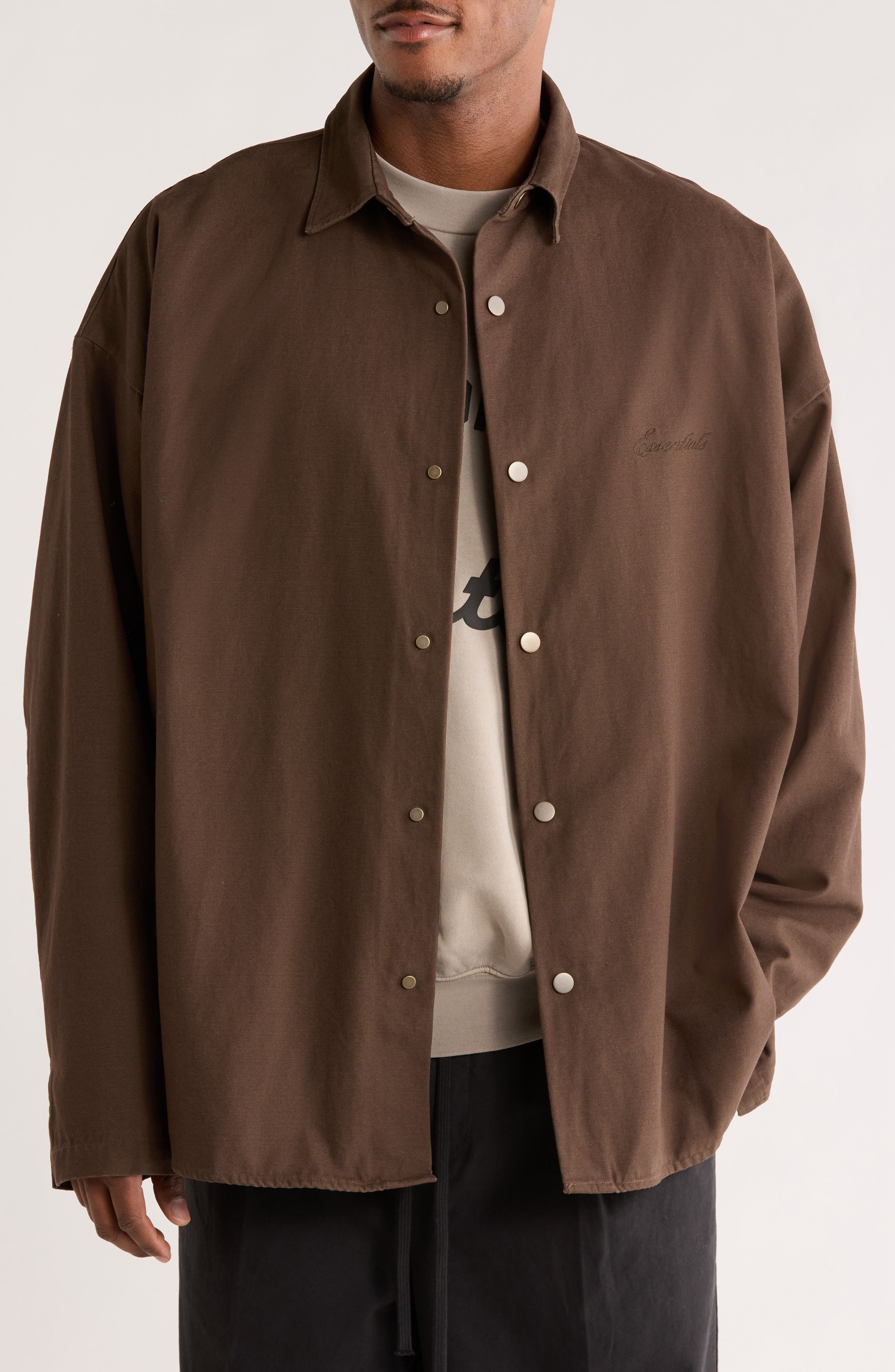 Cotton Canvas Overshirt - image 1