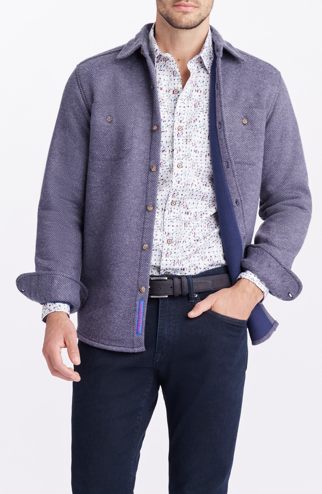 Barford Knit Button-Up Shirt - image 1