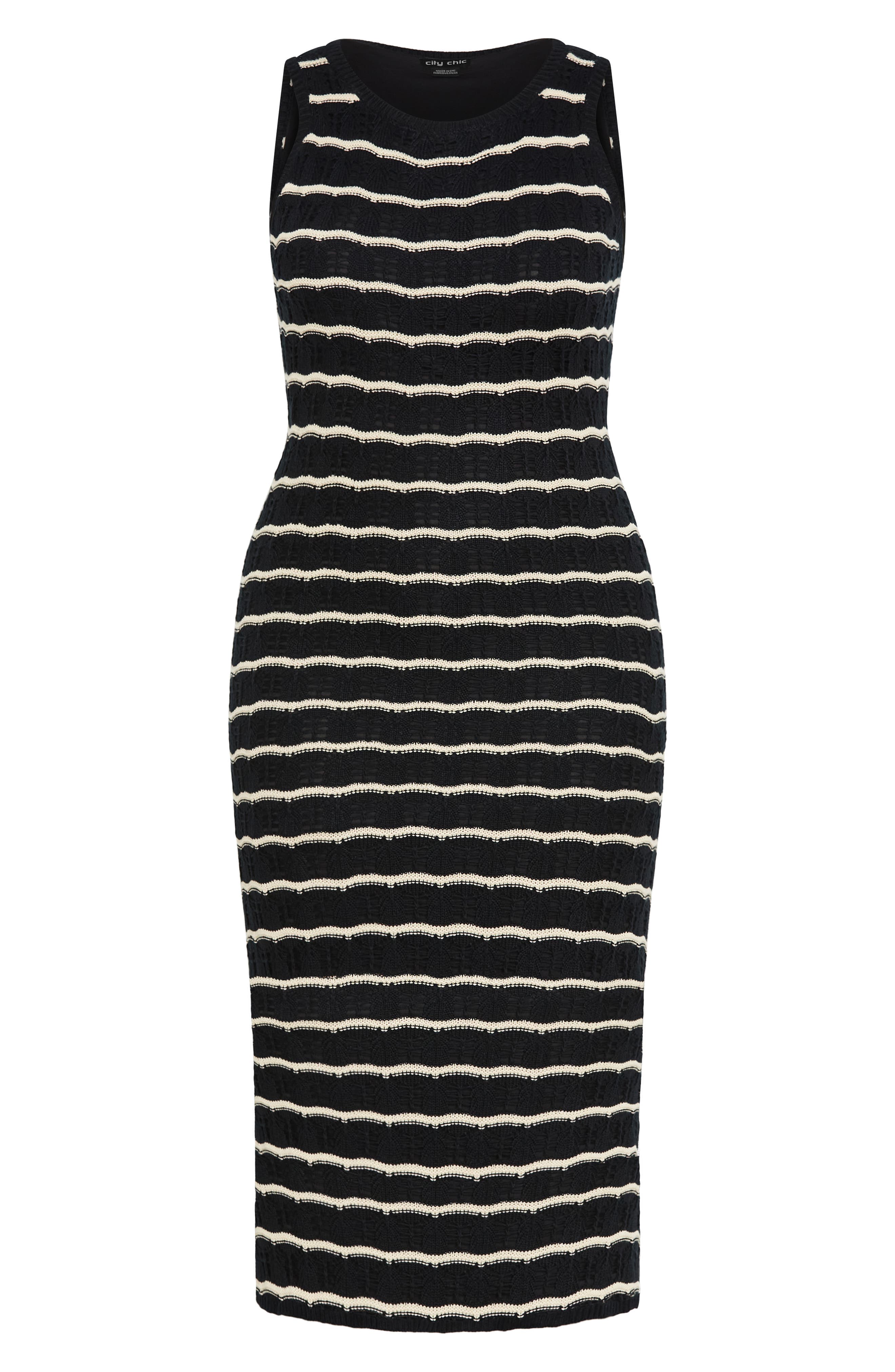 Open Knit Midi Tank Dress - image 2