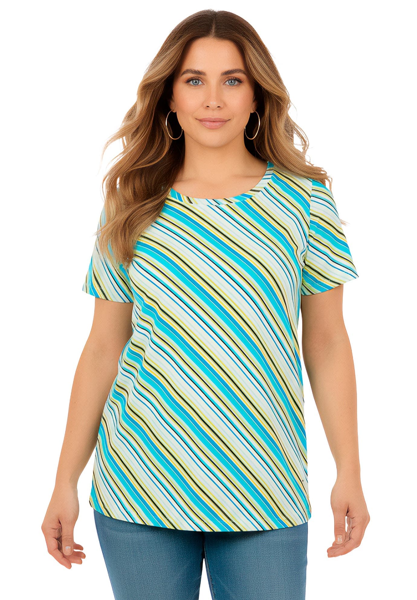 Plus Size Cotton Ultimate Crewneck Tee - image 3