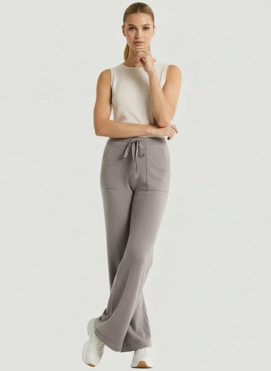 Stretch Organic Cotton Knit Drawstring Pant - image 1