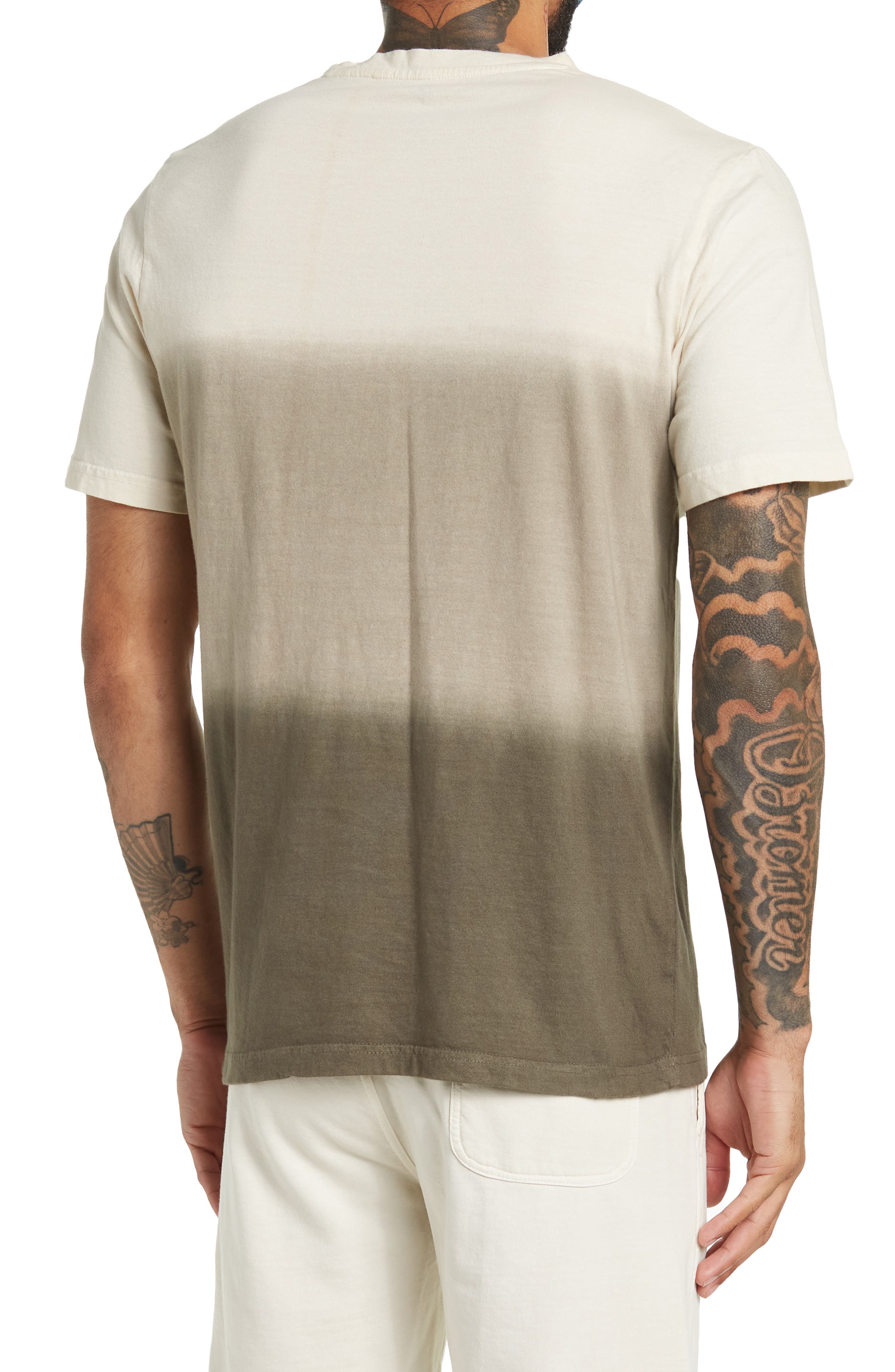Ahoras Short Sleeve Dip Dye Crew Neck Shirt - image 4