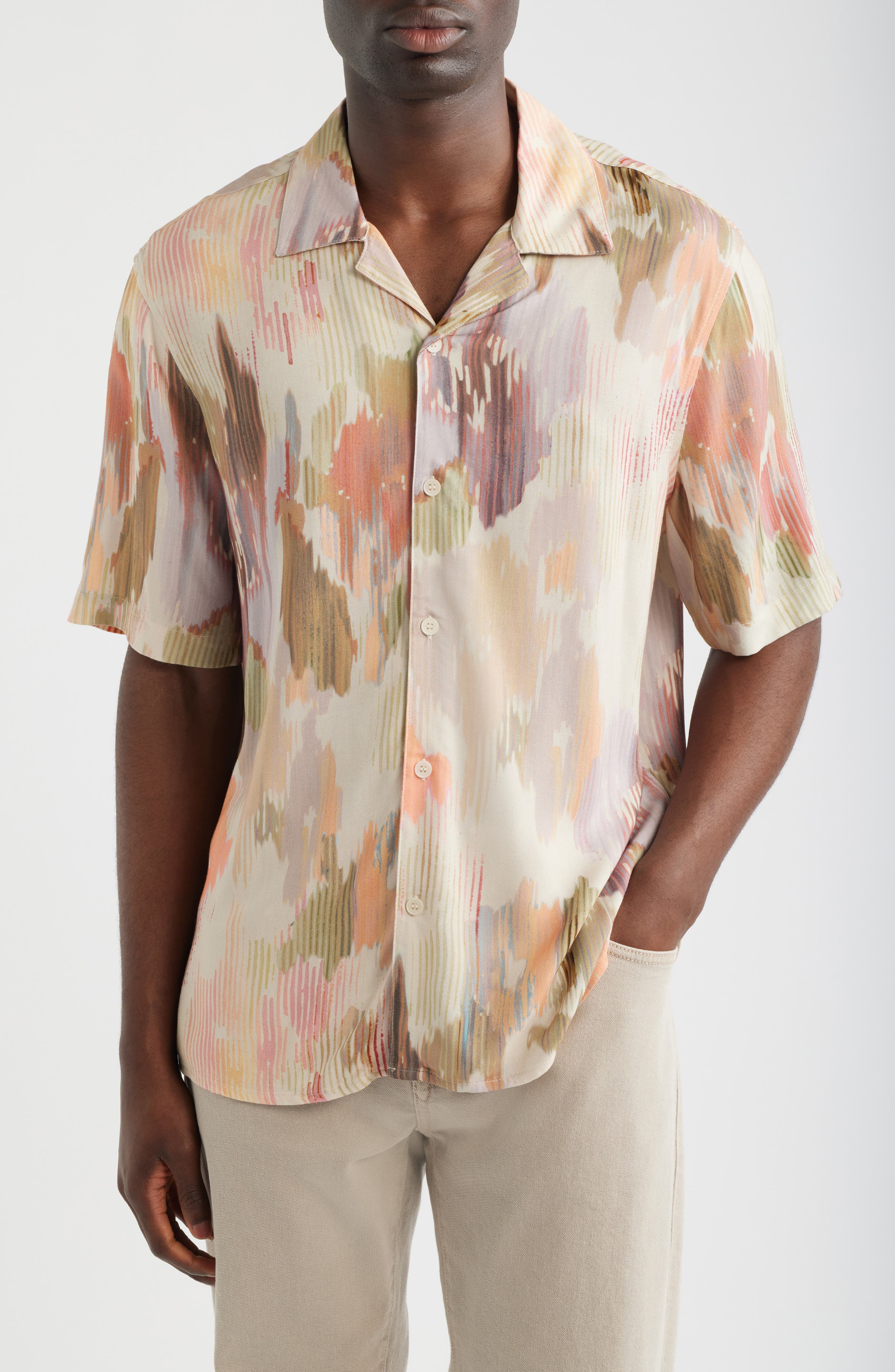 Didcot Corrigated Floral Camp Shirt - image 1