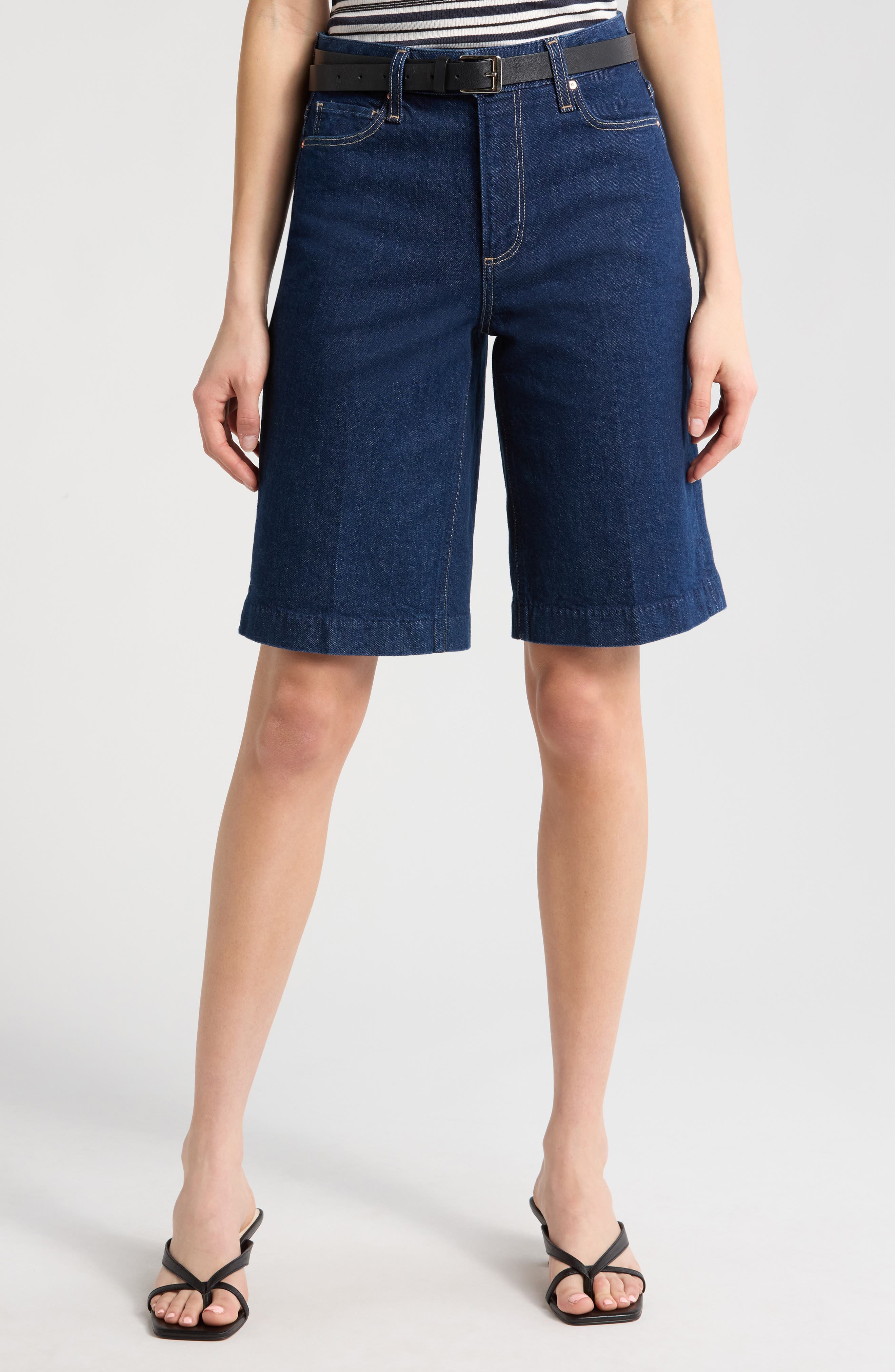 Cadee Denim Bermuda Shorts - image 1