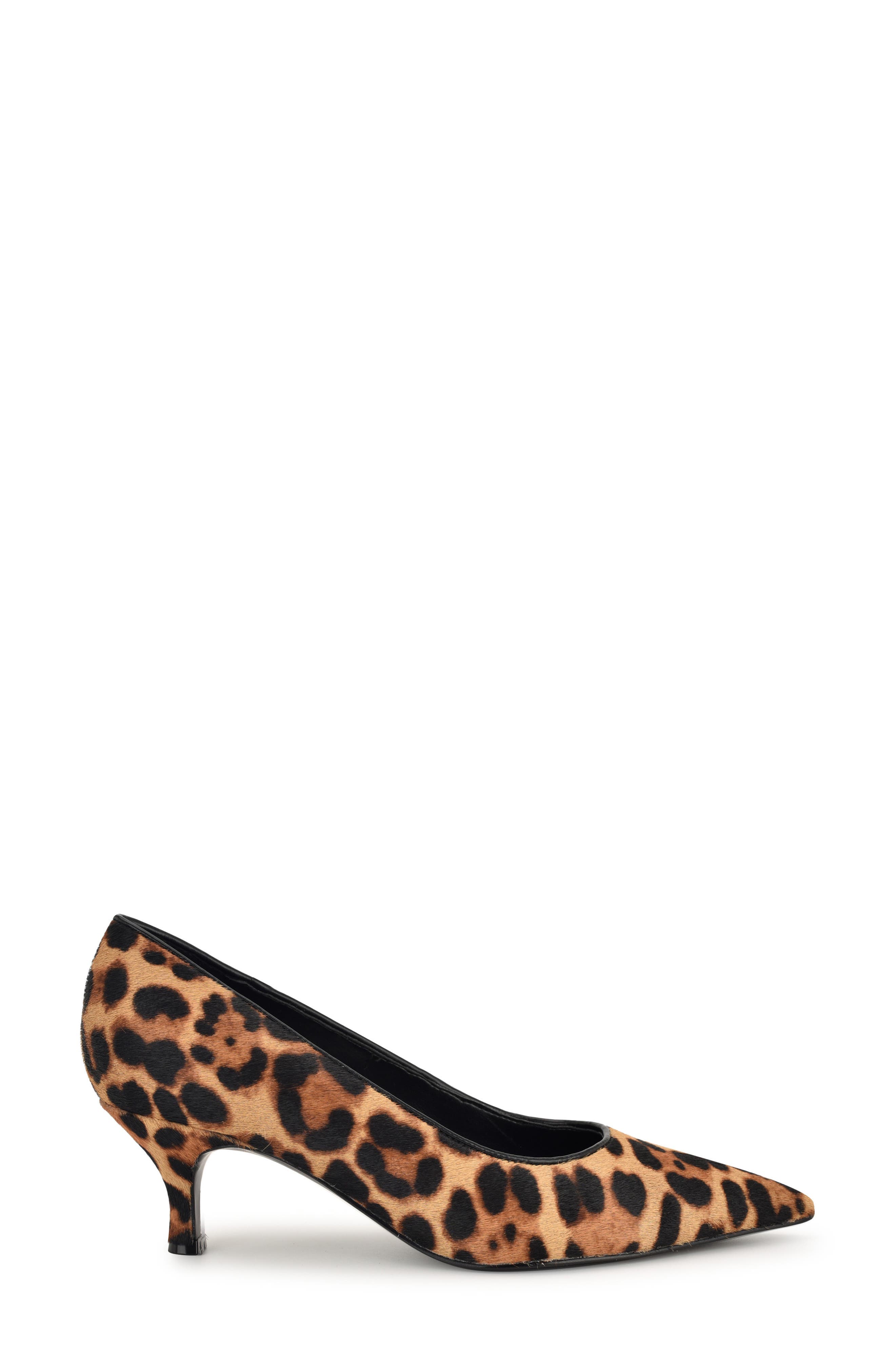 Sisko Genuine Calf Hair Pointed Toe Kitten Heel Pump - image 2