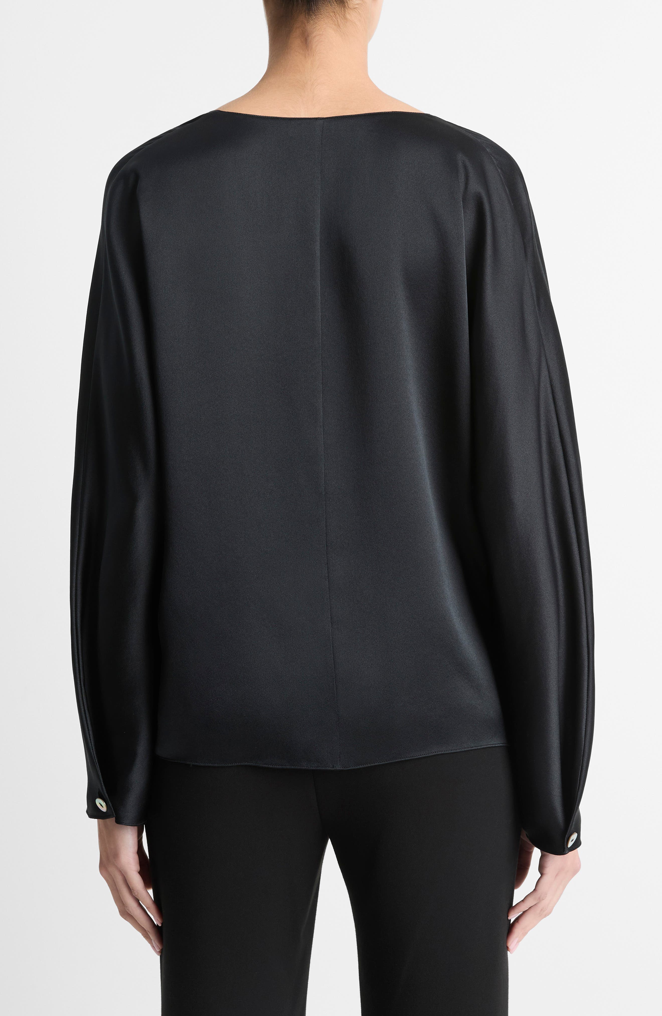V-Neck Silk Top - image 2
