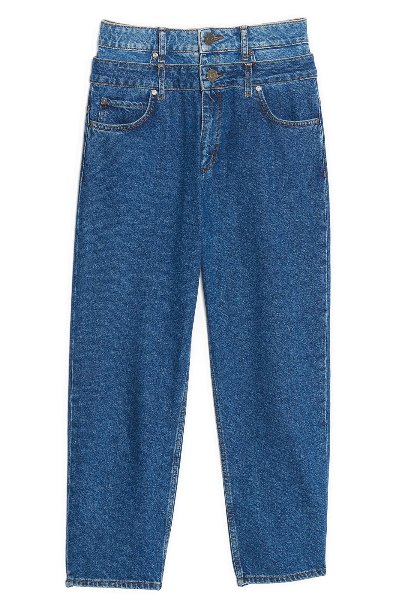 Kitty Double Waist Straight Leg Jeans