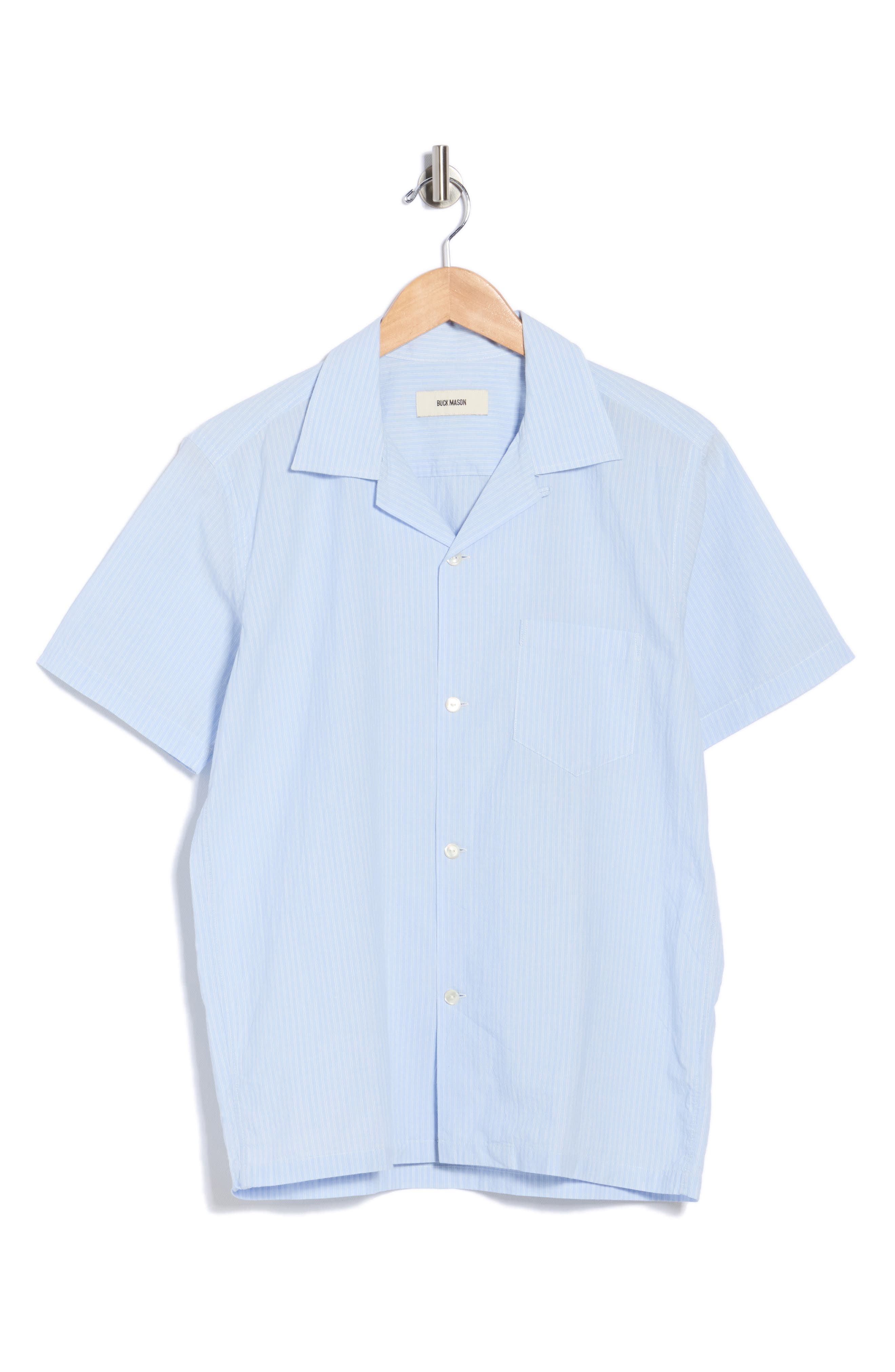Wornwell Stripe Cotton Camp Shirt - image 1