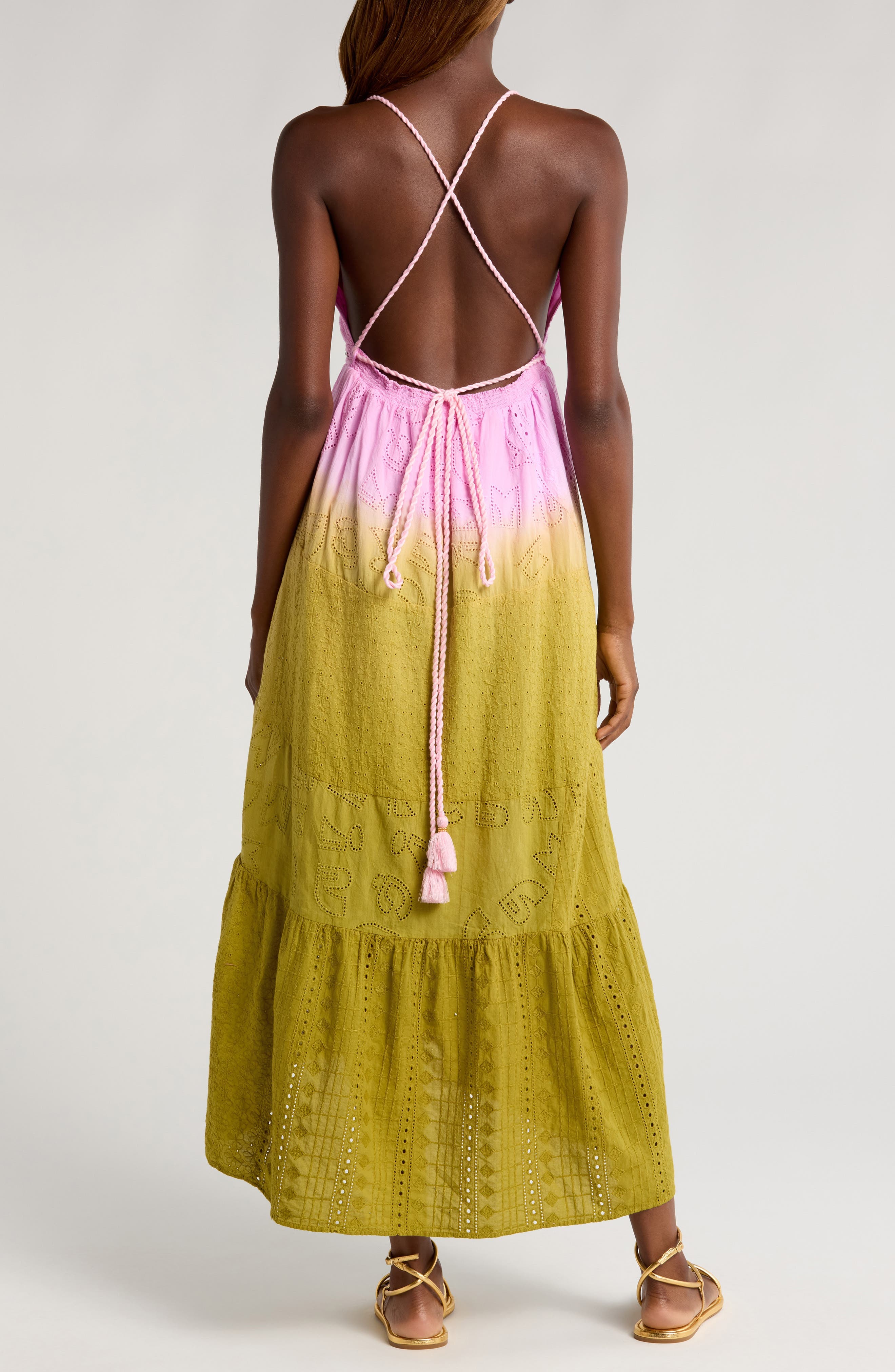 Rose Garden Patchwork Nadina Cover-Up Dress - image 2