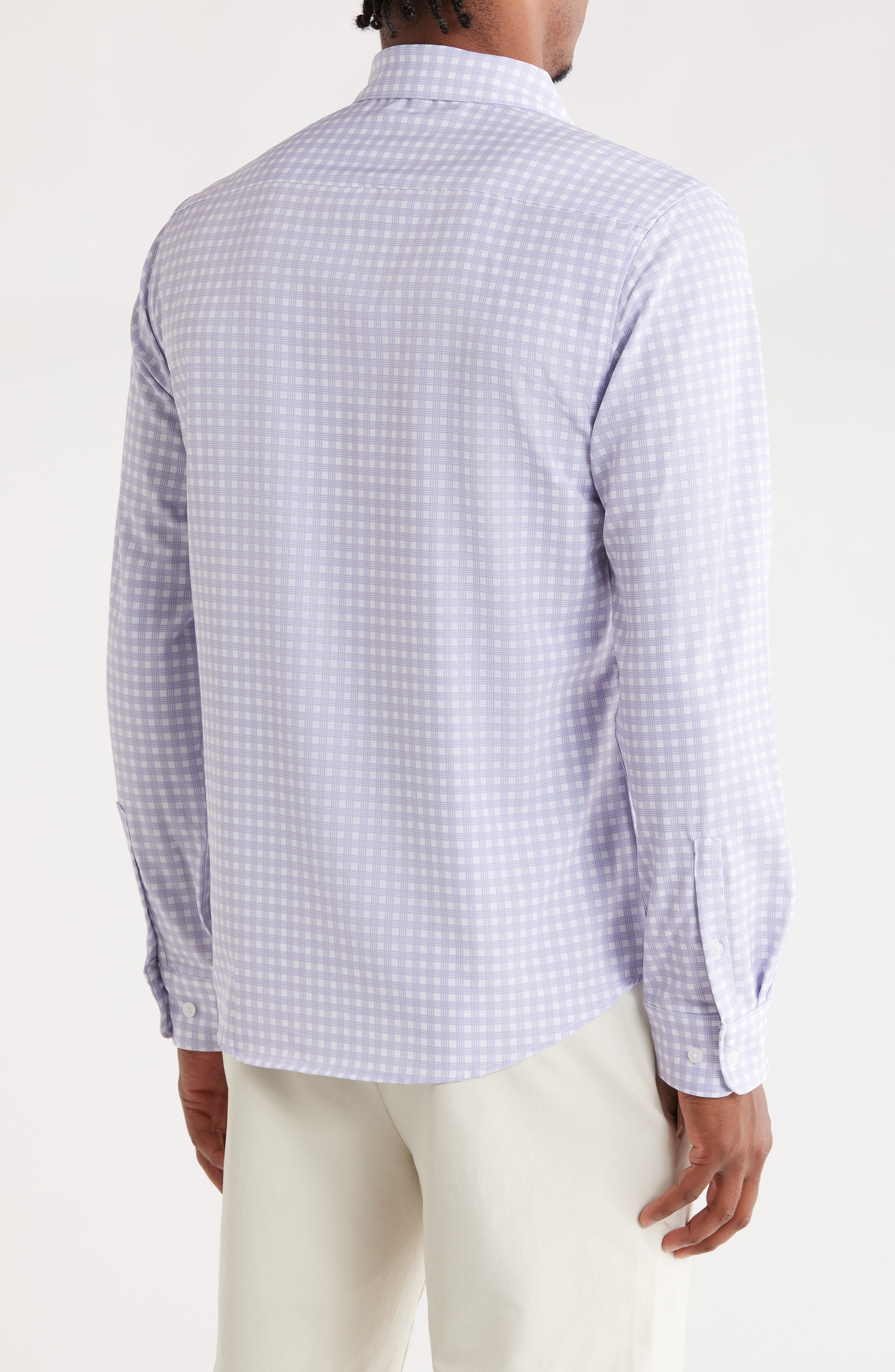 Gingham Tech Long Sleeve Shirt - image 2
