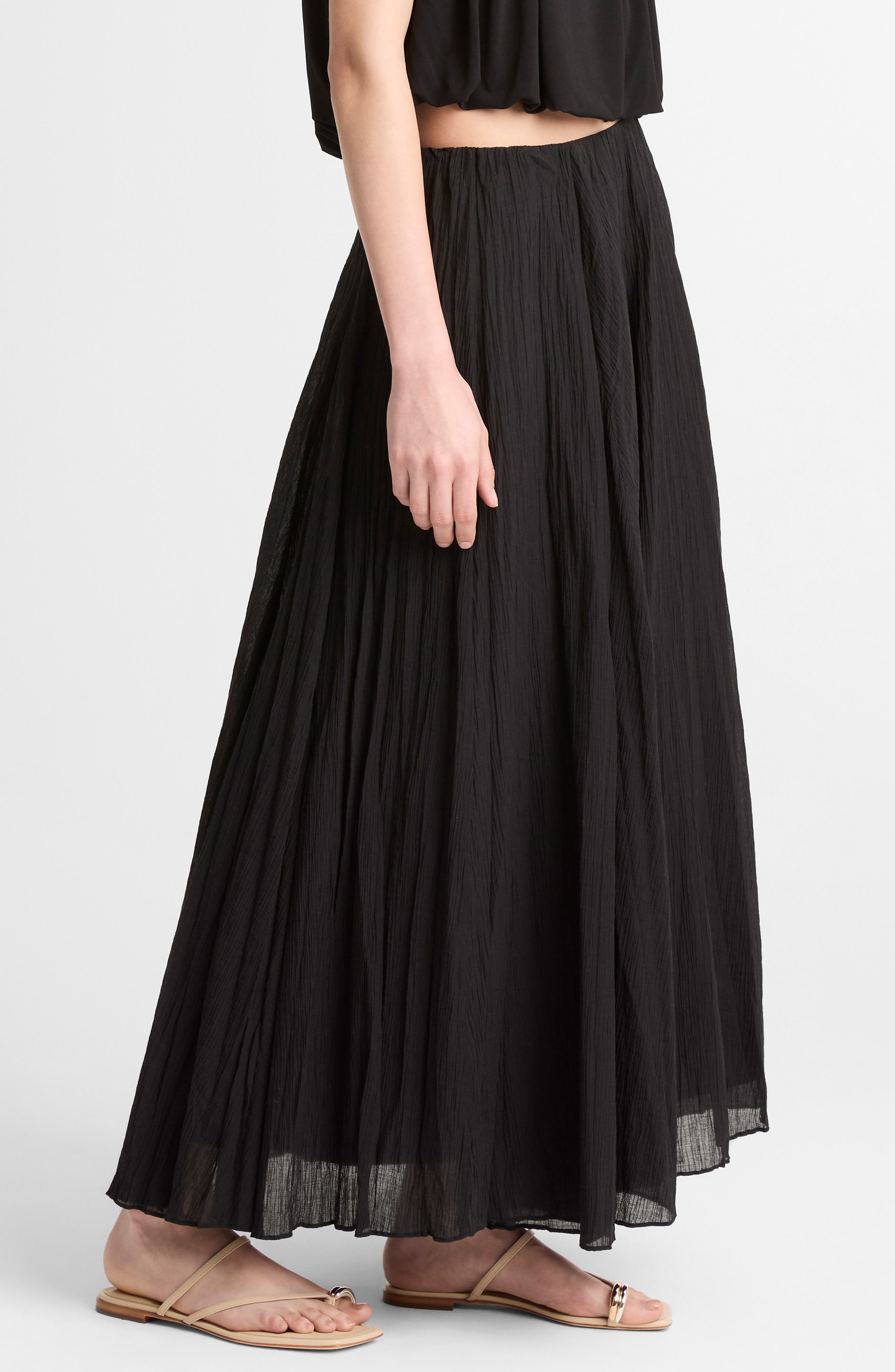 Crinkled Maxi Skirt - image 1