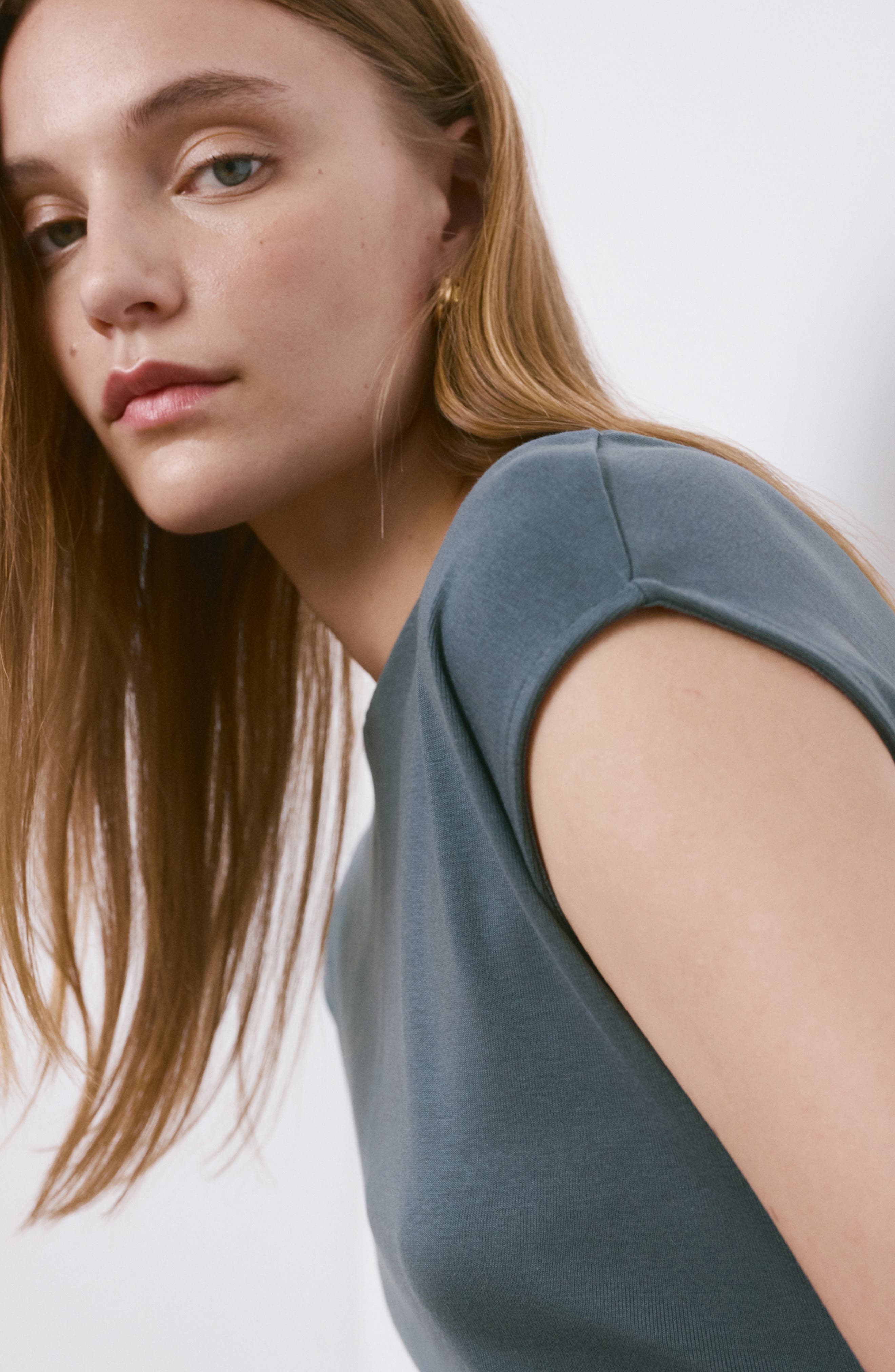 Cotton Jersey Midi Dress - image 4