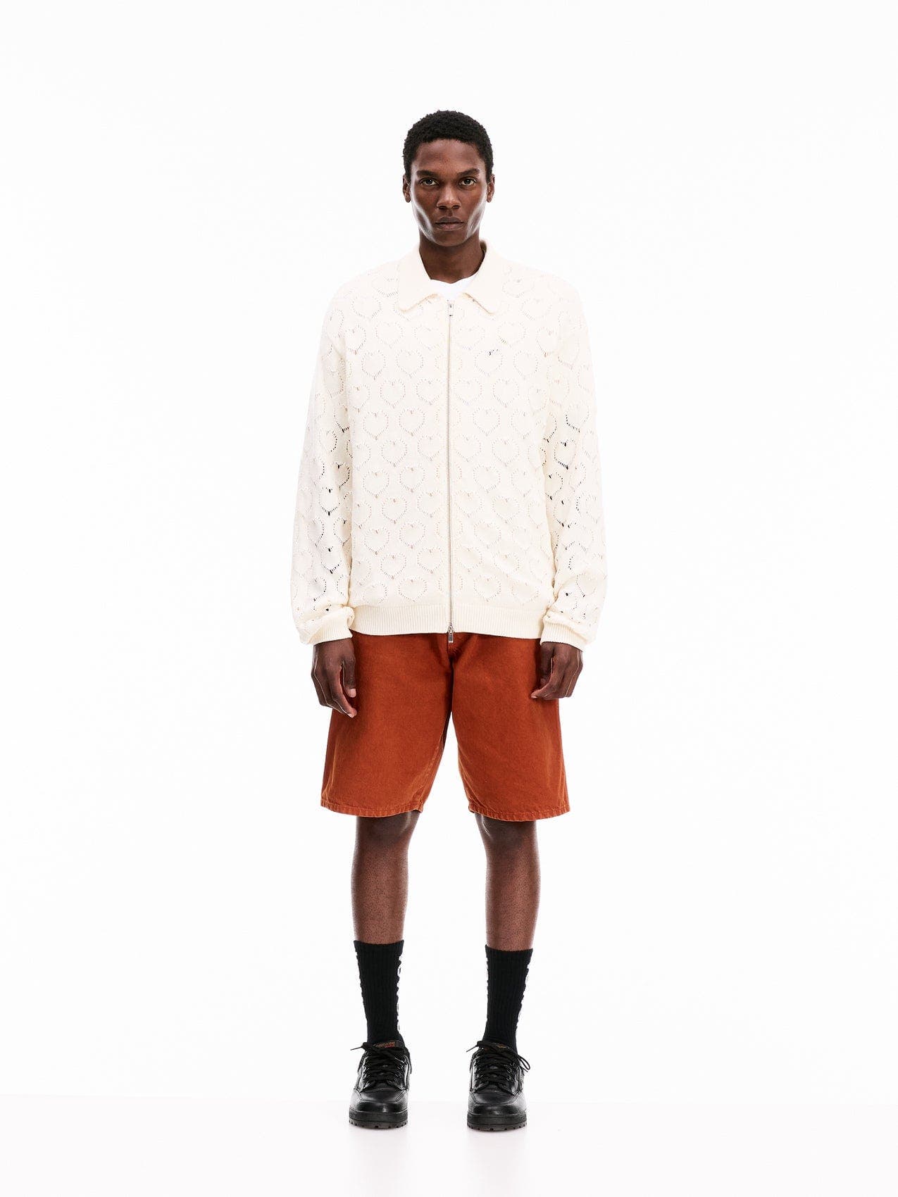 Eyelet Knitted Zip-Up - image 4