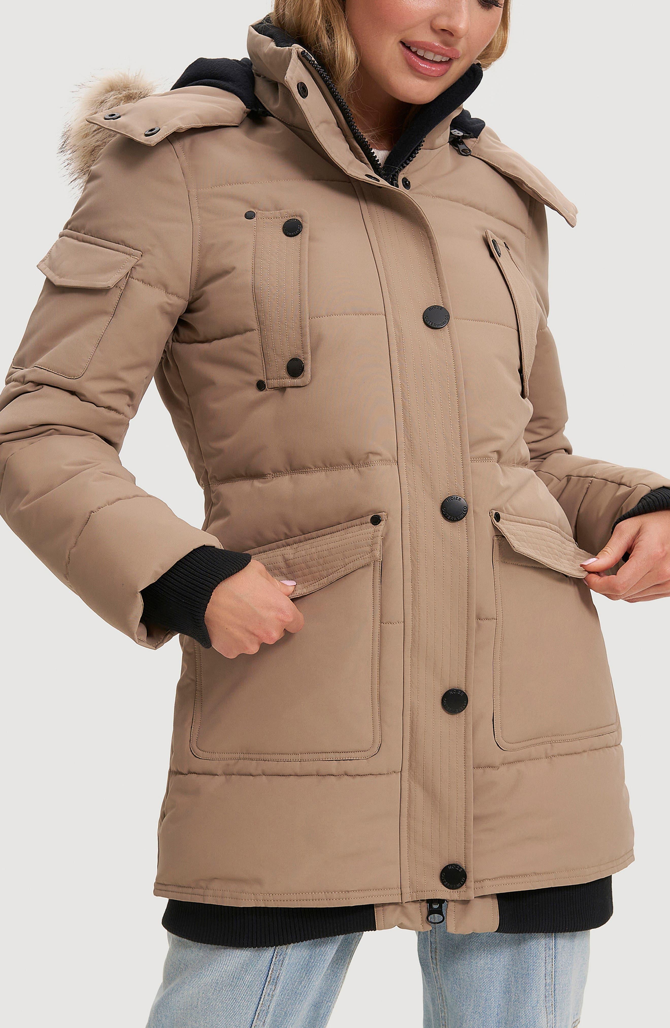 Astrid Heavyweight Faux Fur Trim Jacket - image 1