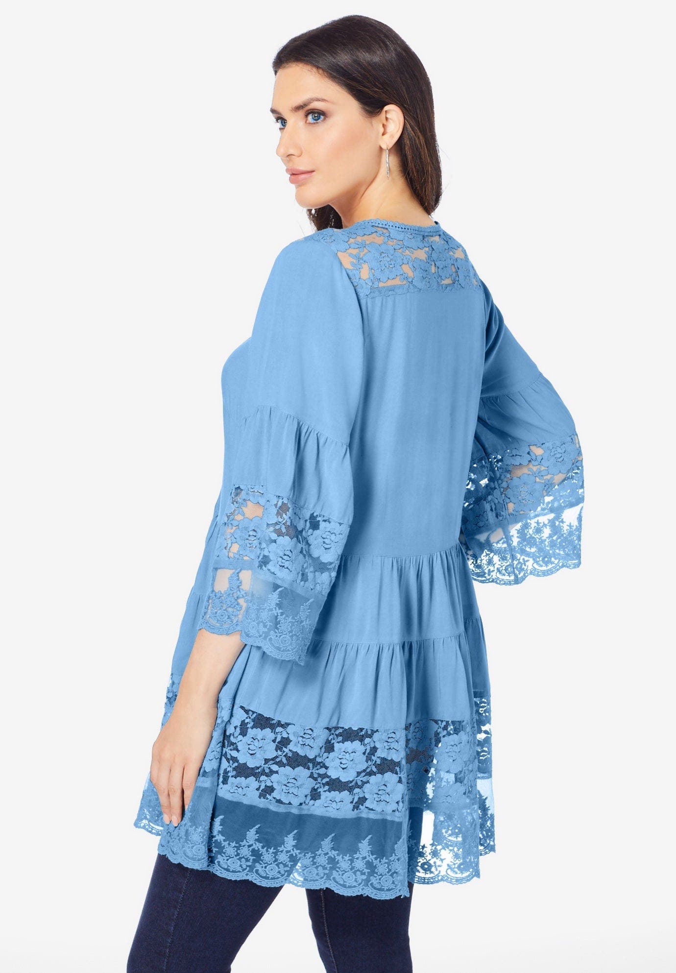 Lace Illusion Blouse - image 2
