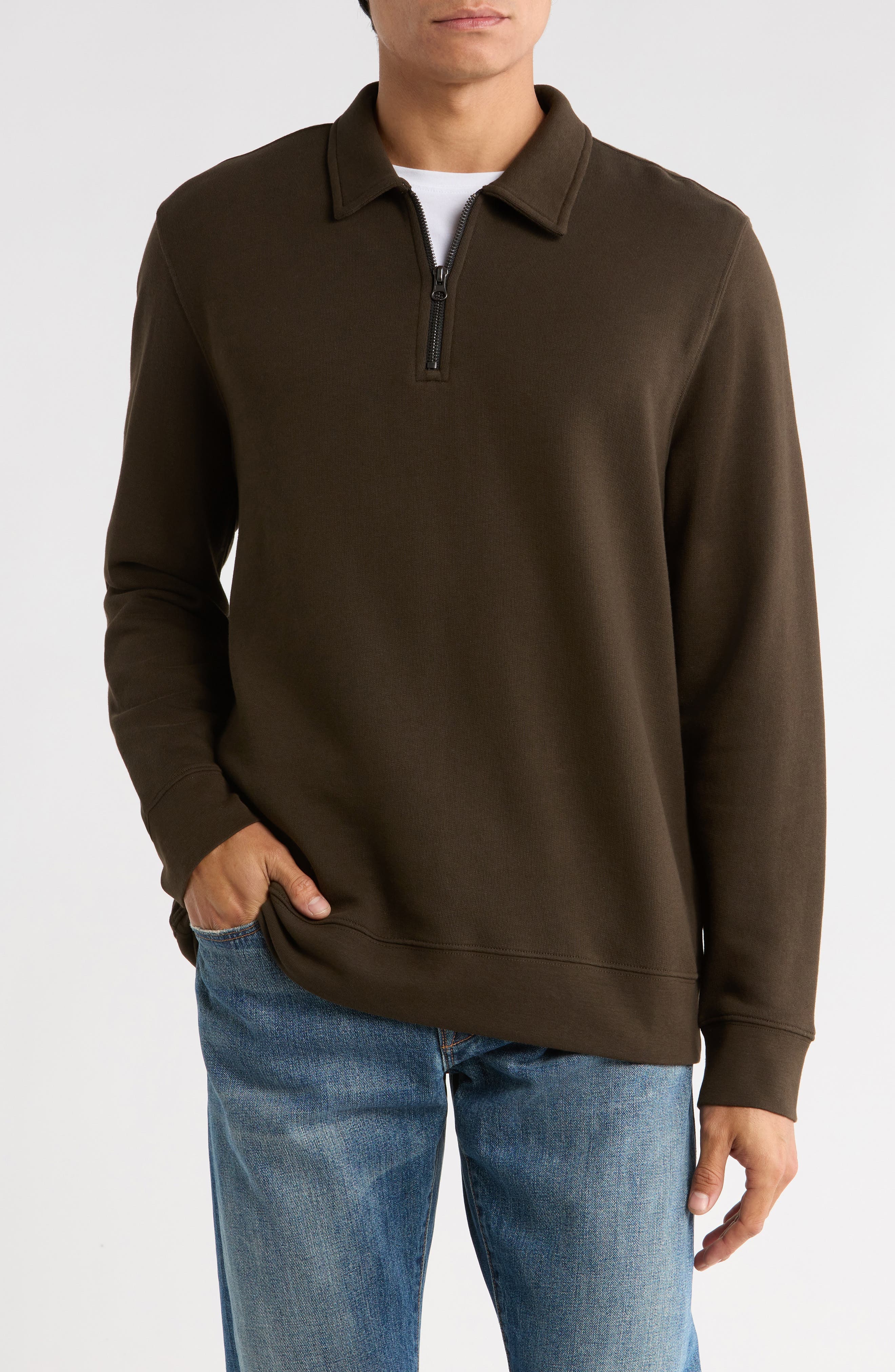French Terry Quarter Zip Pullover - image 1