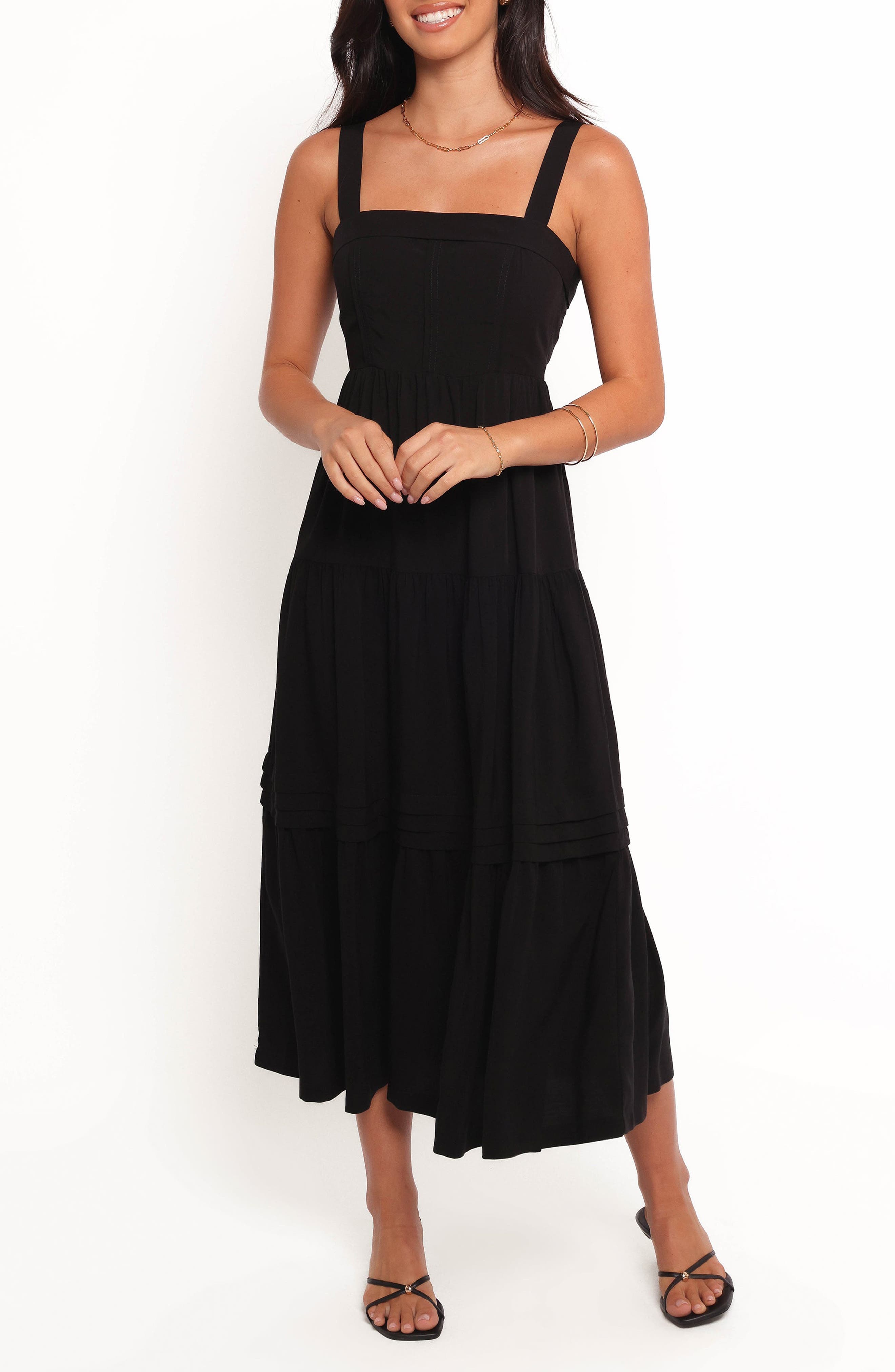 Elvia Fit & Flare Maxi Dress - image 1