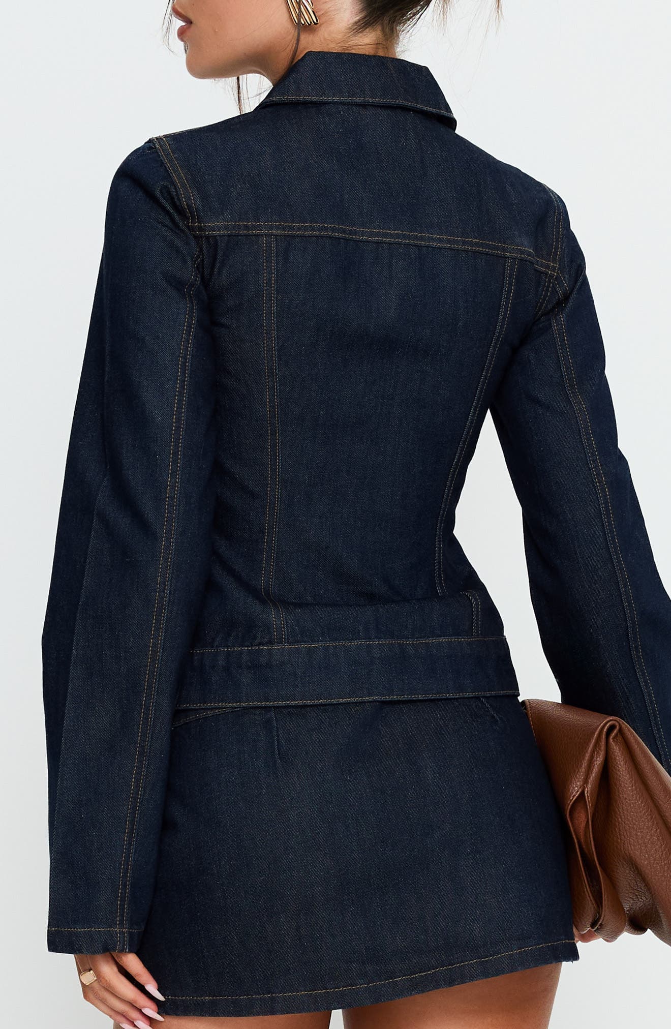 Cristen Cadet Denim Miniskirt - image 2