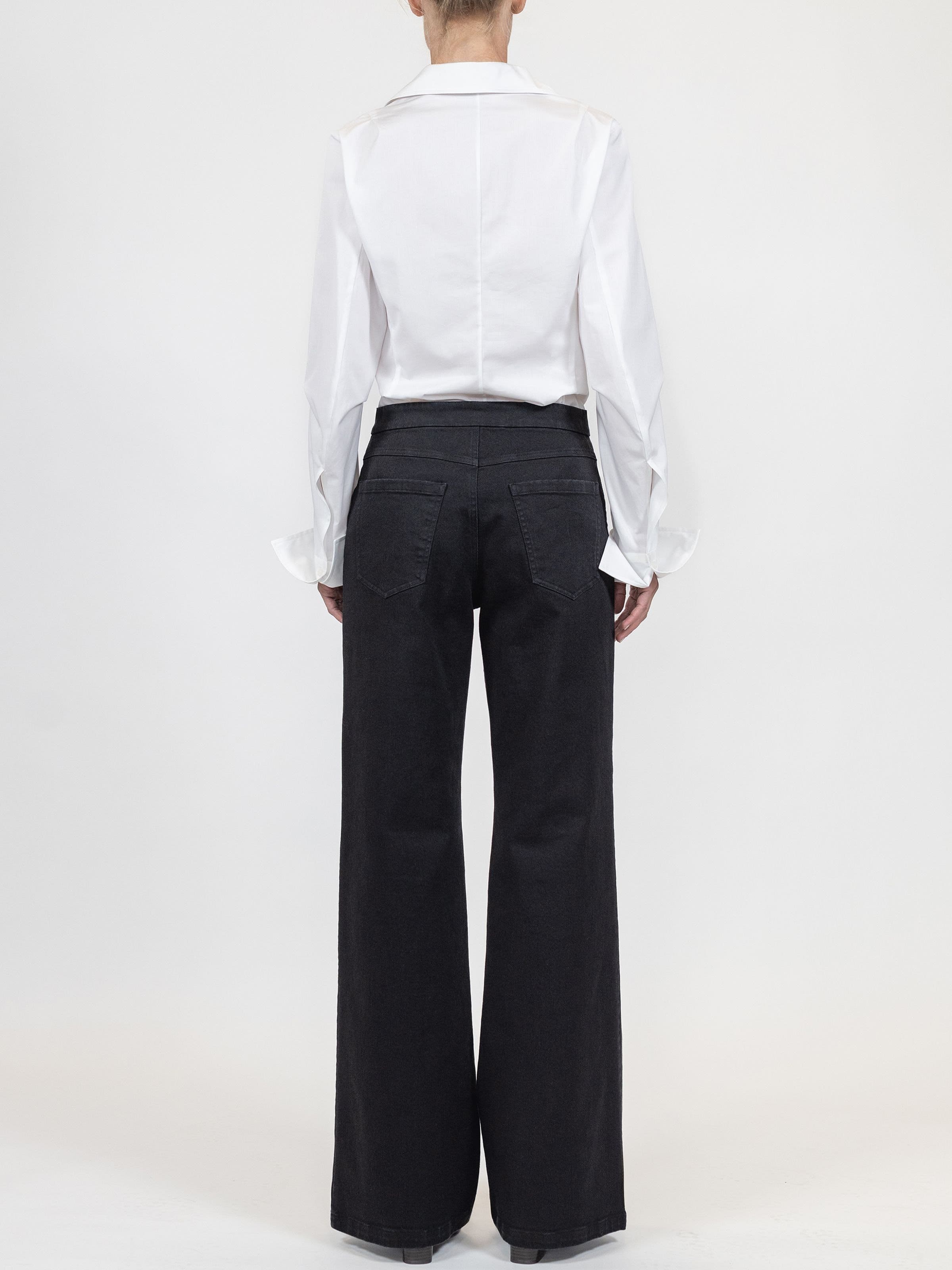 Jane High waist flare pant jeans twill - image 2
