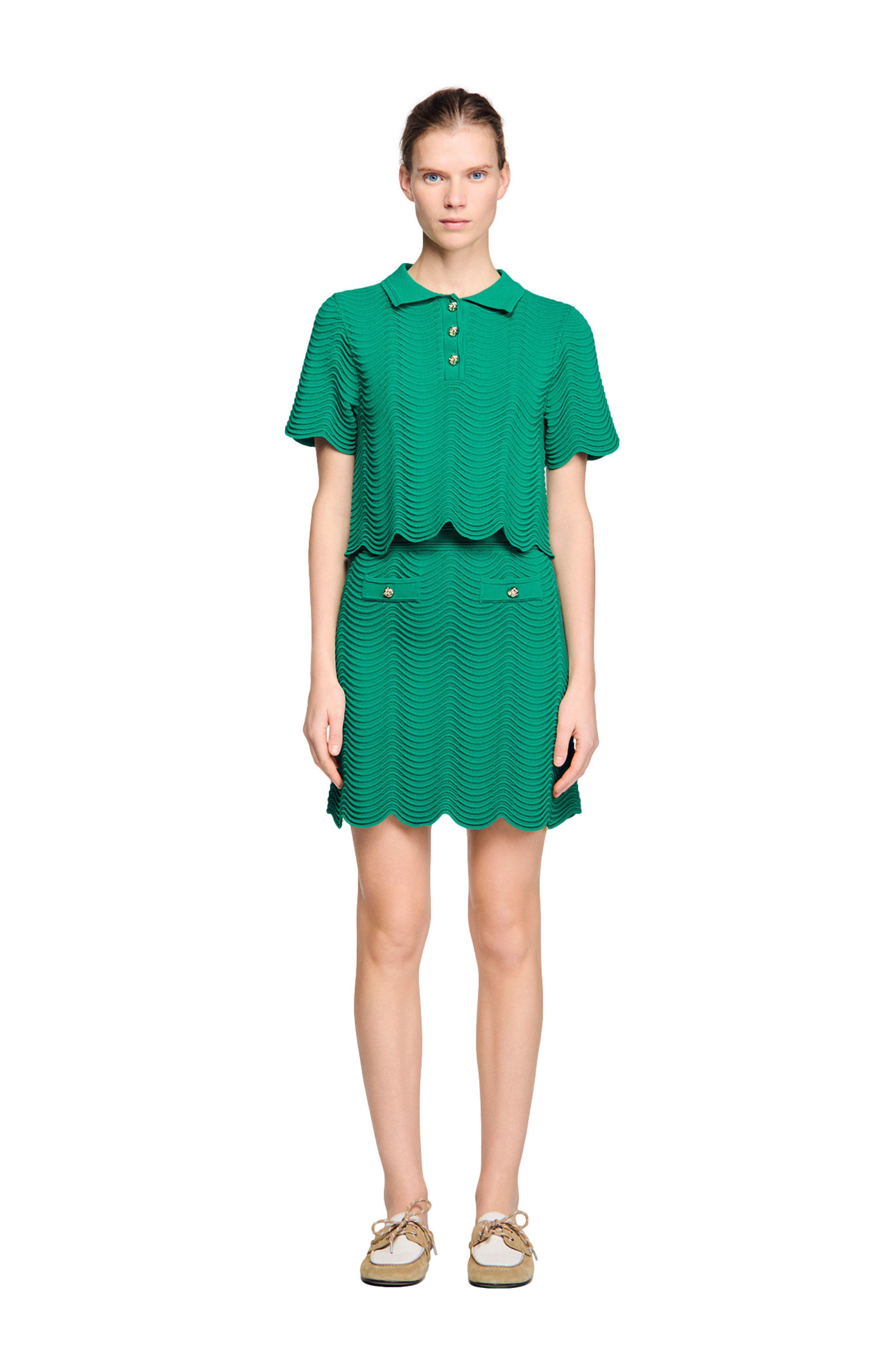 Short knit skirt - image 2