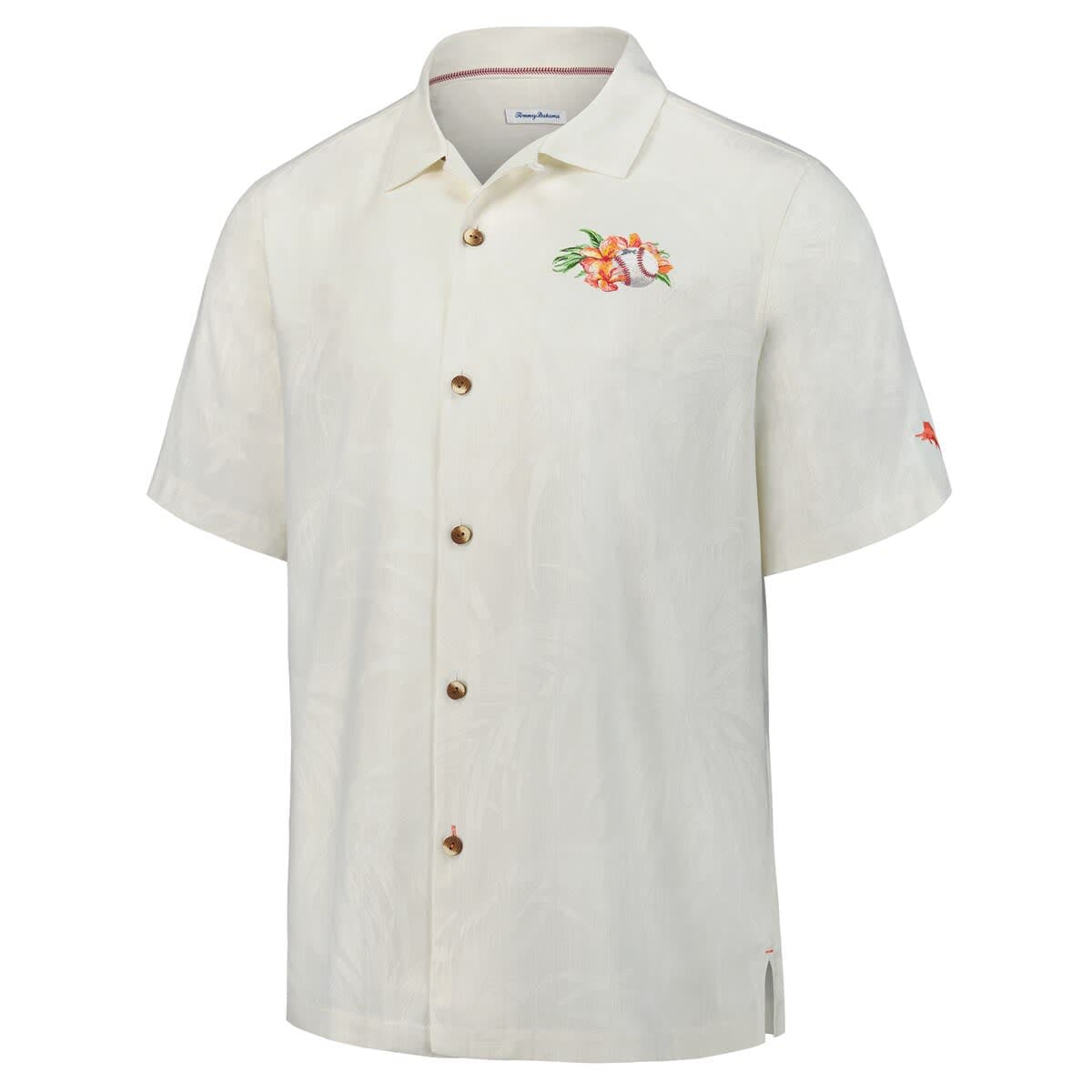 Men's Tommy Bahama White Florida Gators Grand Slam Bay Camp Button-Up Shirt - image 2