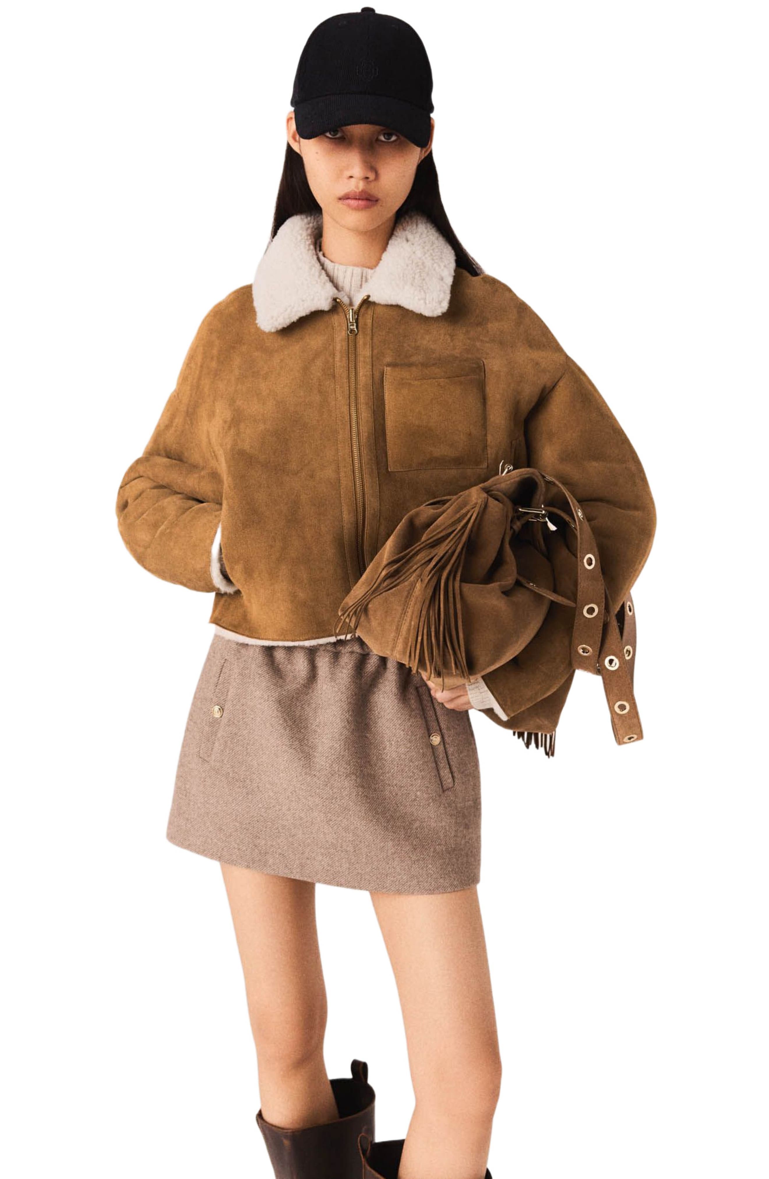 Reversible shearling coat - image 1