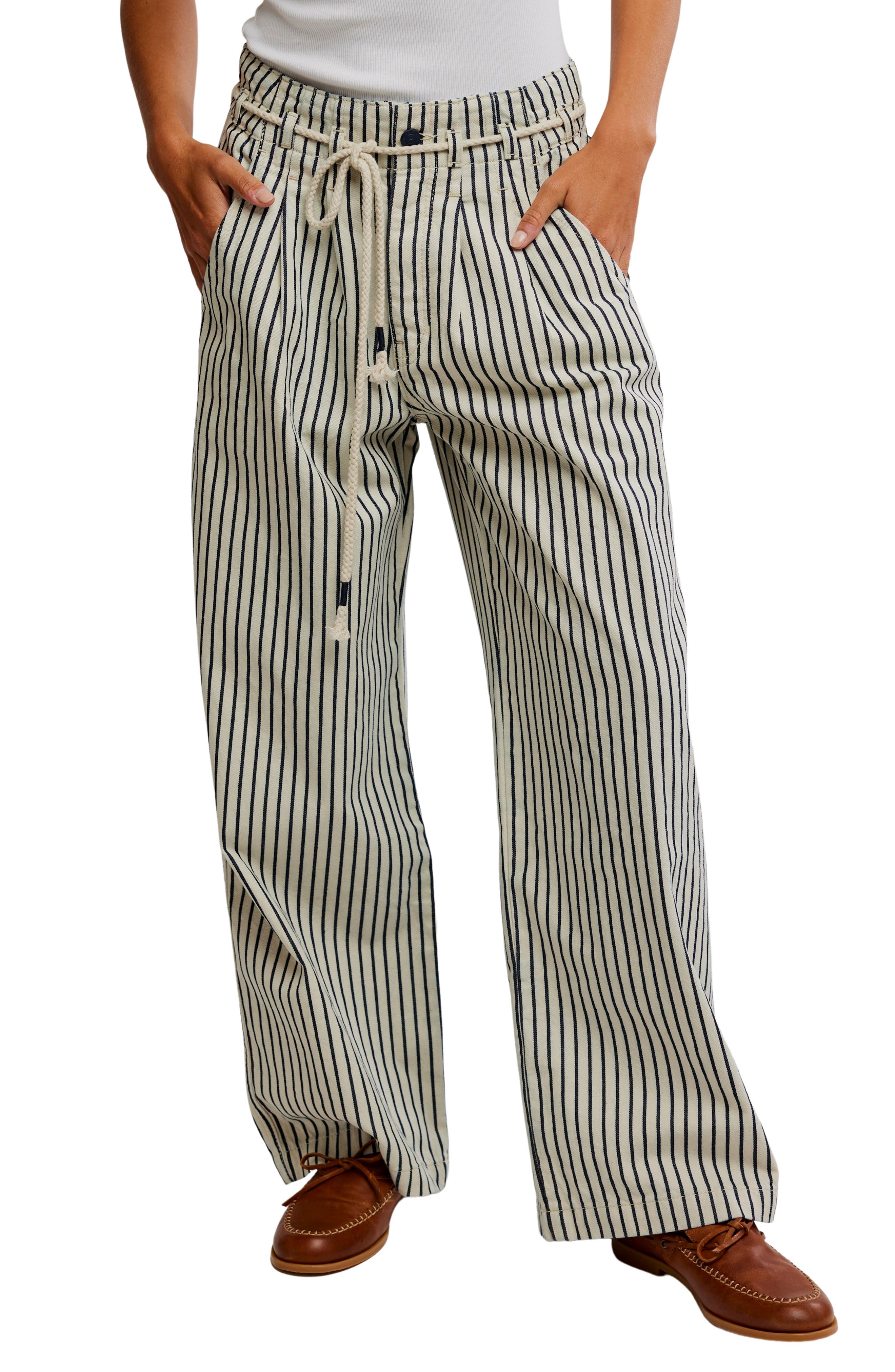 Dakota Stripe Wide Leg Pants - image 1