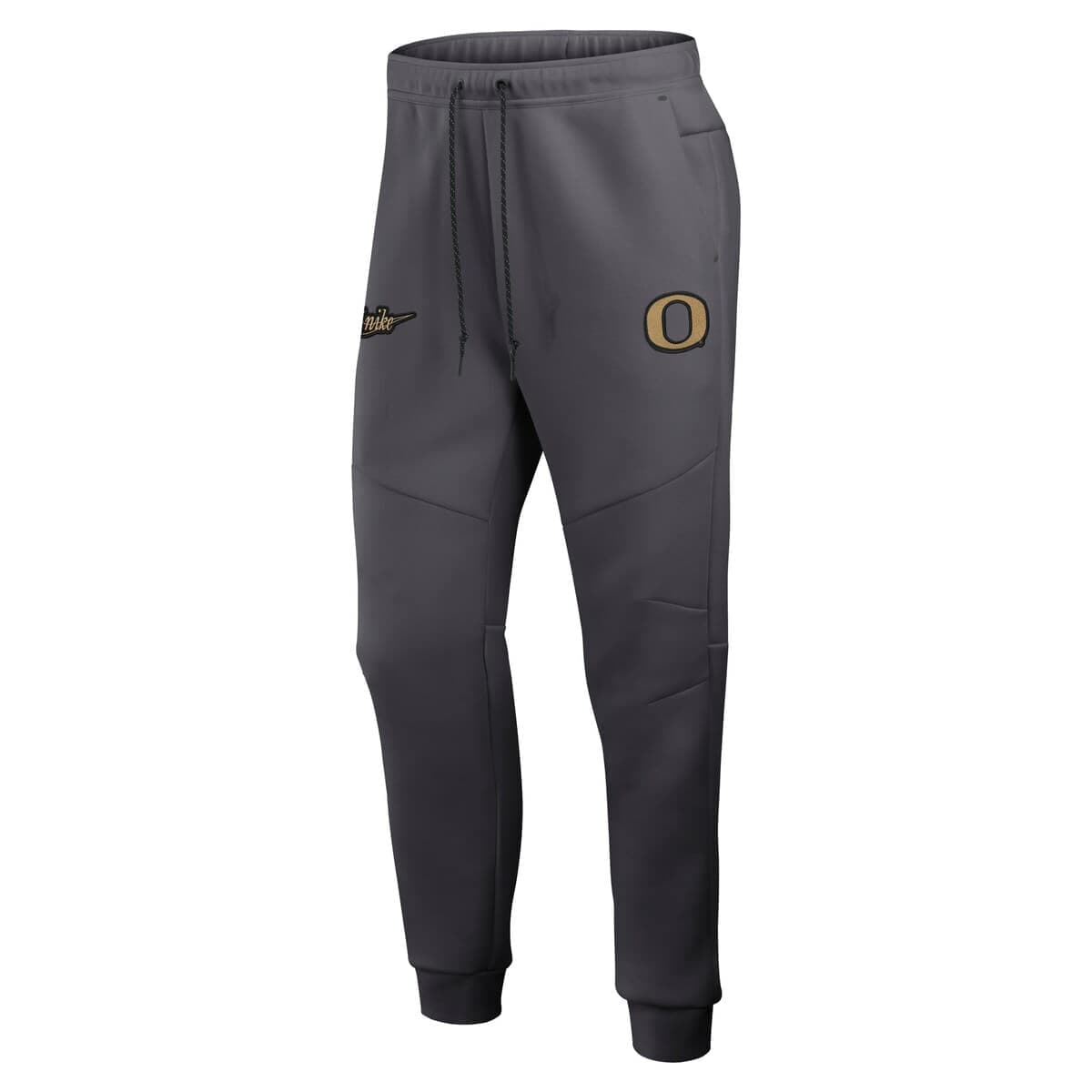Men's Nike Anthracite Oregon Ducks Shoe Duck Tech Fleece Jogger Pants - image 2
