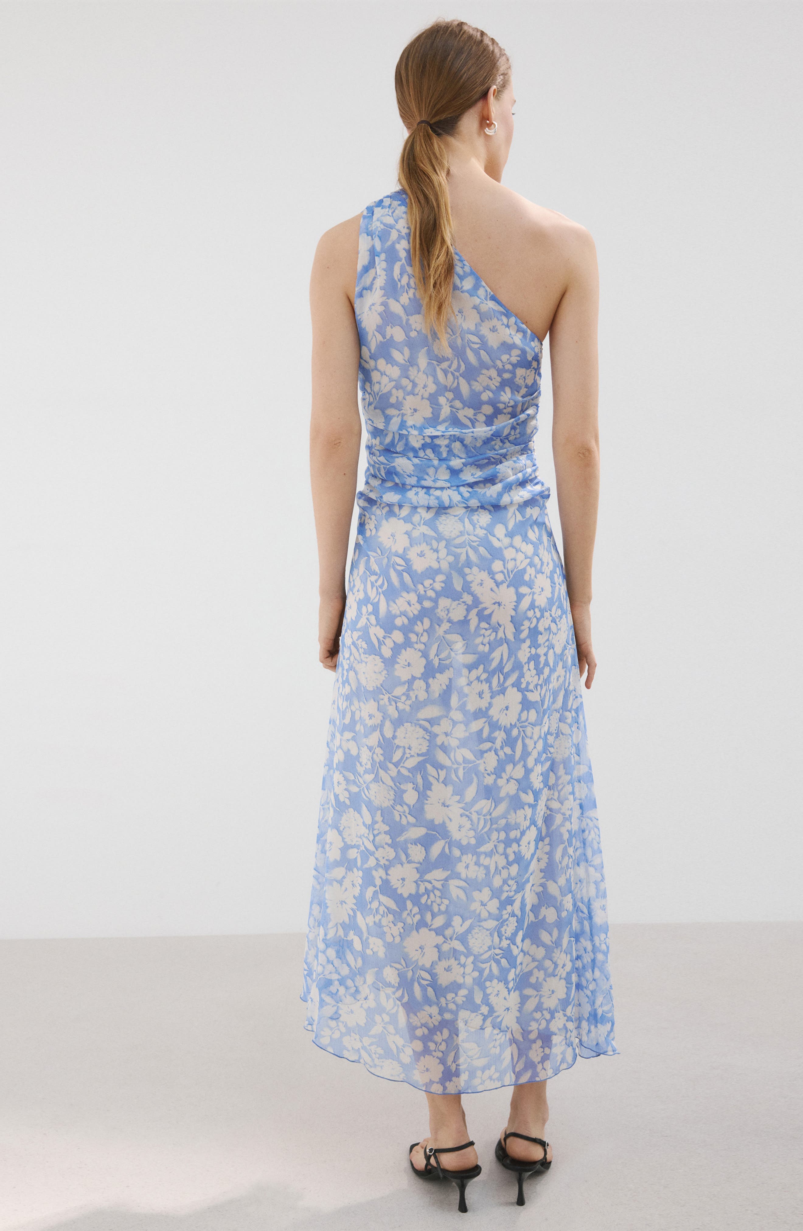 Asymmetric Floral Print Dress - image 2