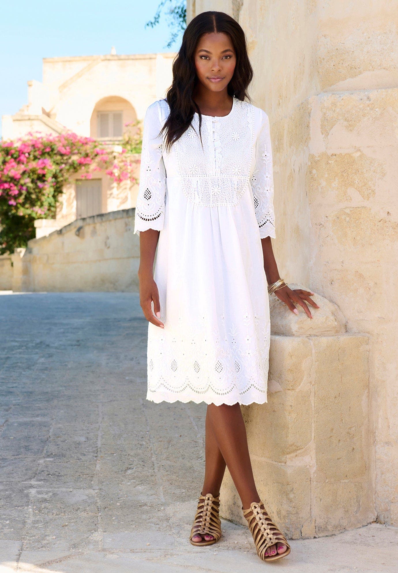 Cotton Lace Dress - image 2