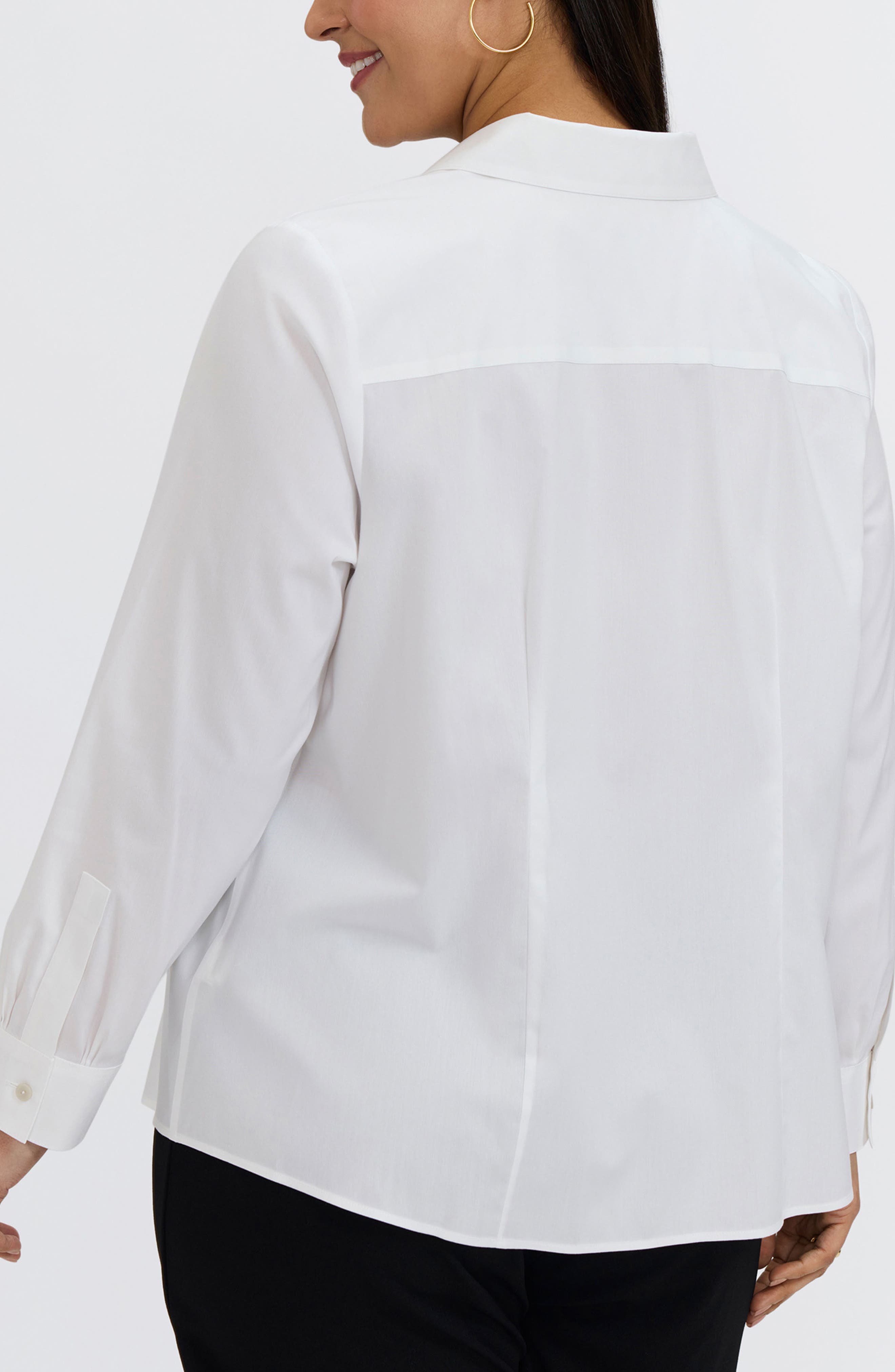 June Non-Iron Stretch Cotton Blend Button-Up Shirt - image 4