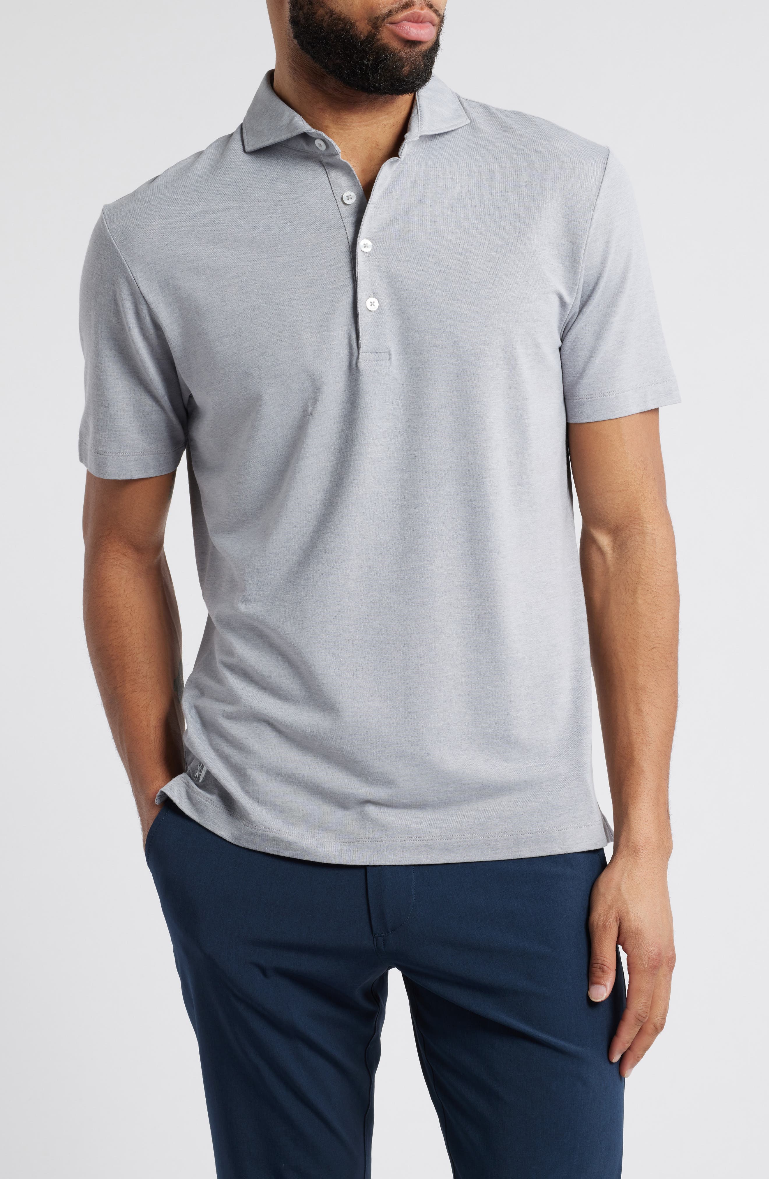 Idris Top Shelf Heathered Polo - image 1