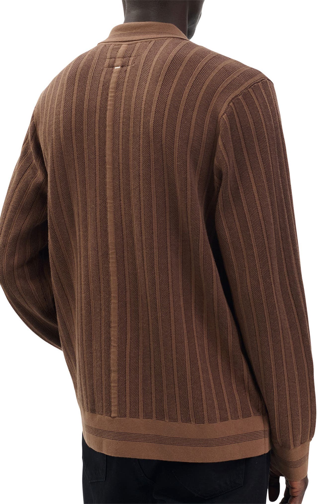 Harvey Long Sleeve Knit Button-Up Shirt - image 2