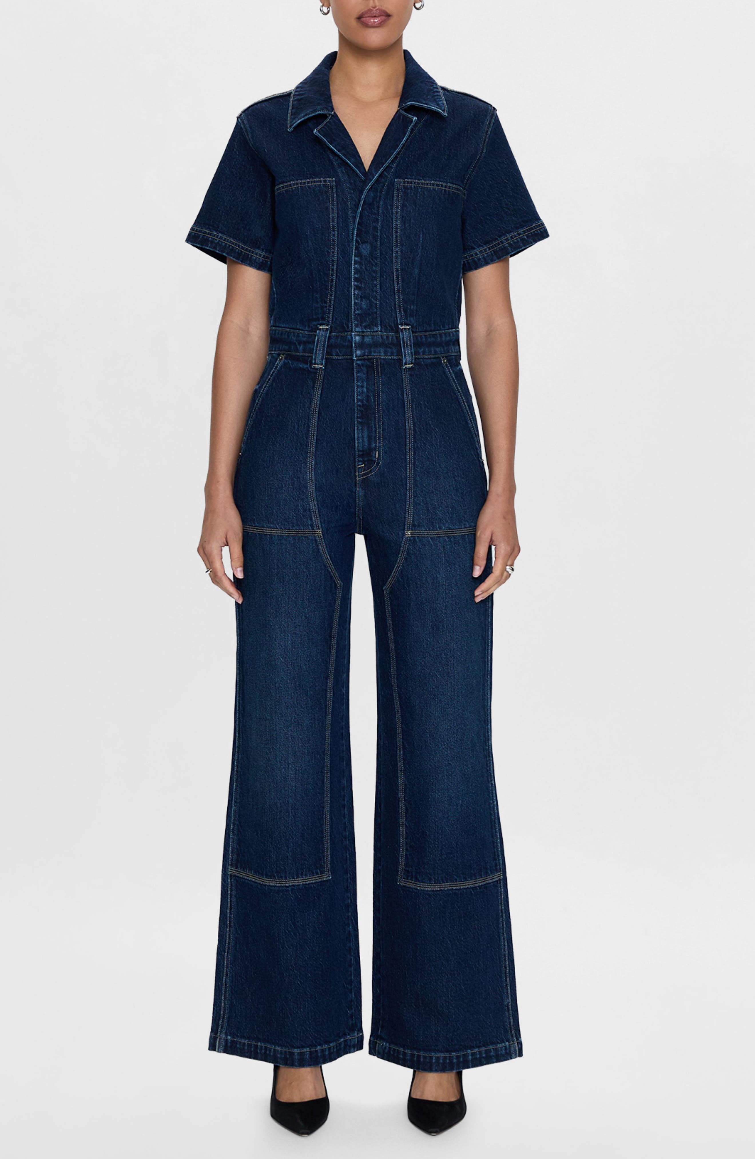 Jacob Wide Leg Denim Jumpsuit - image 1