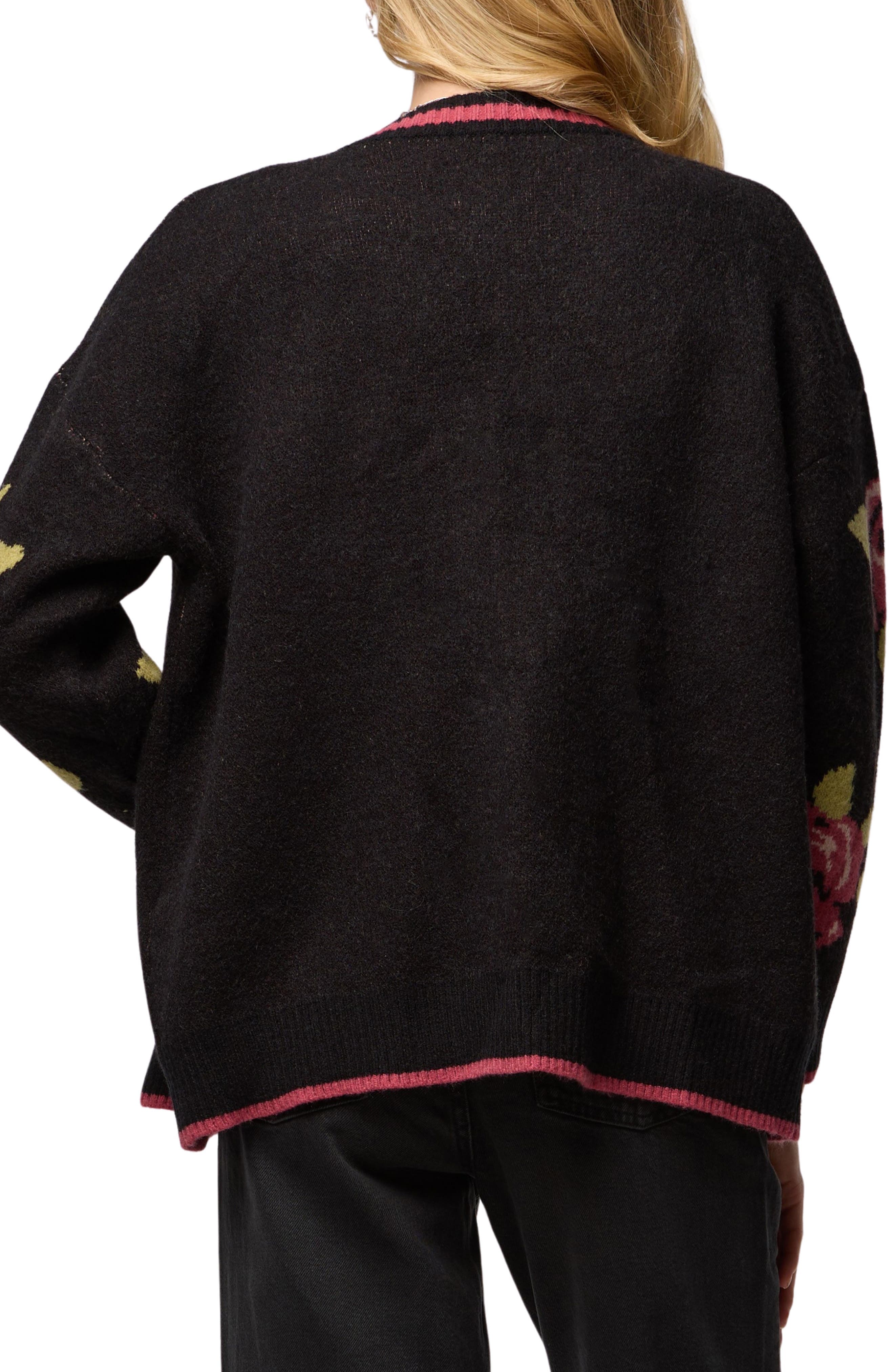 Rose Motif Cardigan - image 2