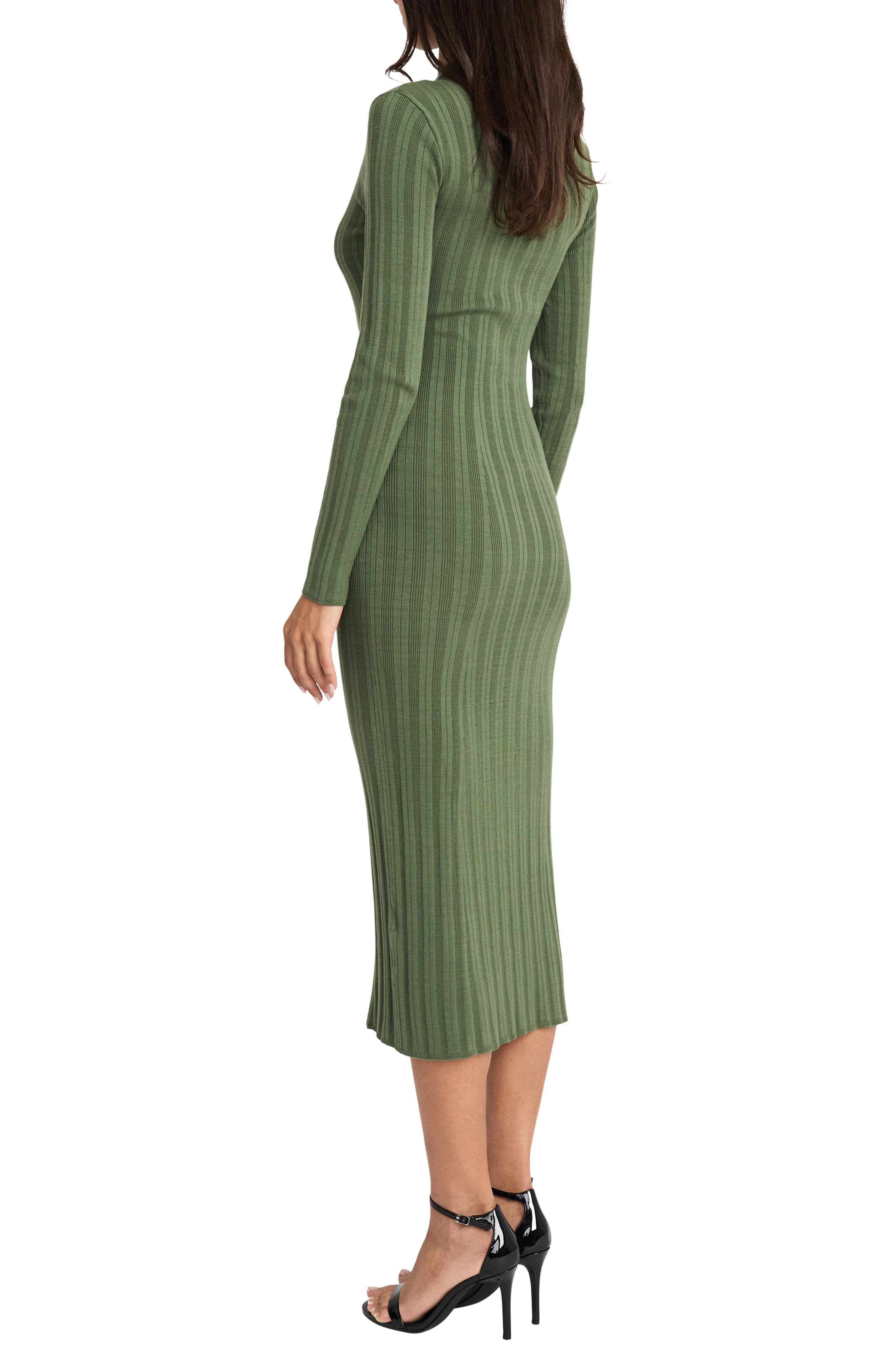 Long Sleeve Mock Neck Dress - image 2