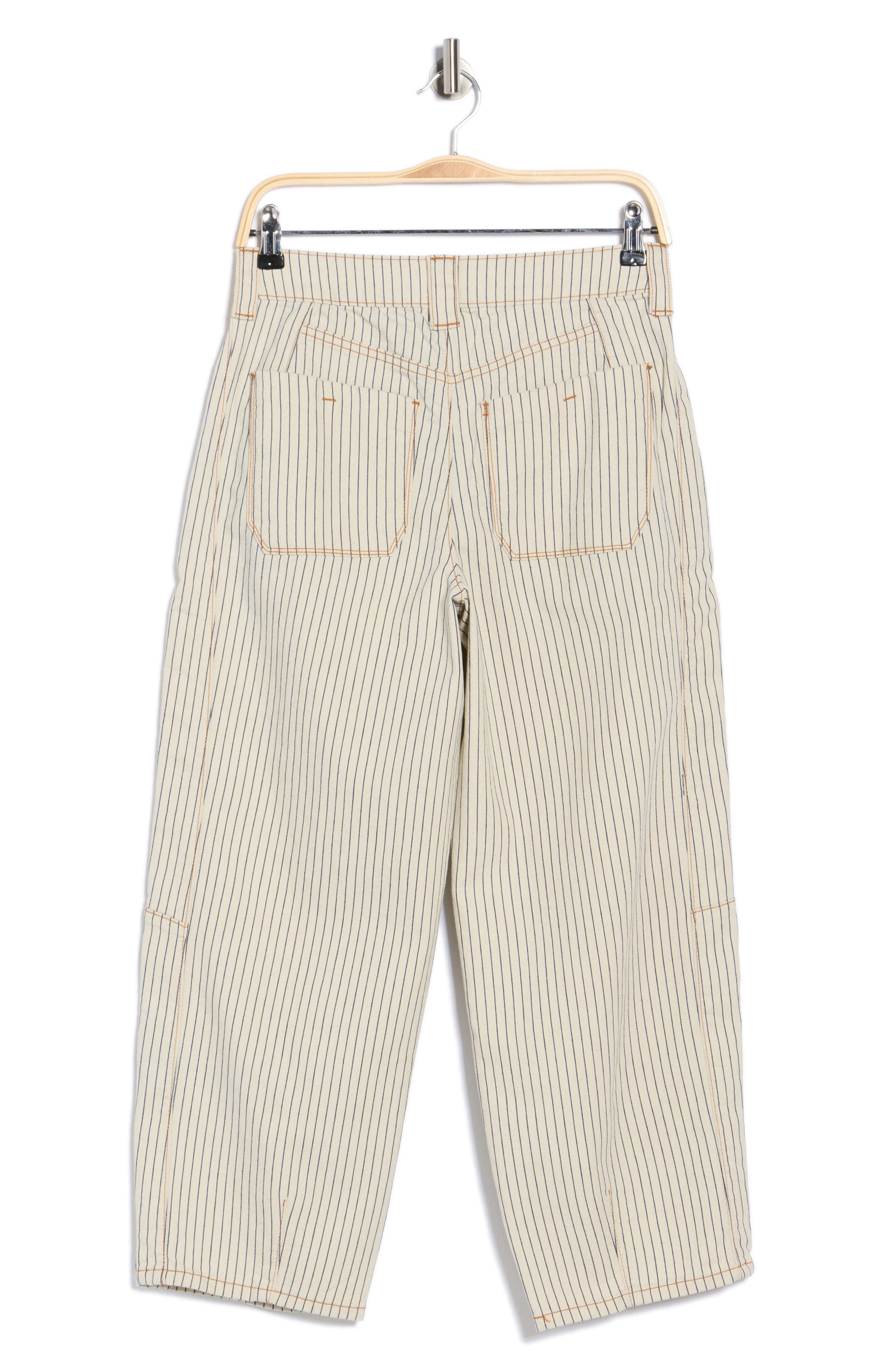 Stripe Relaxed Barrel Pants - image 2