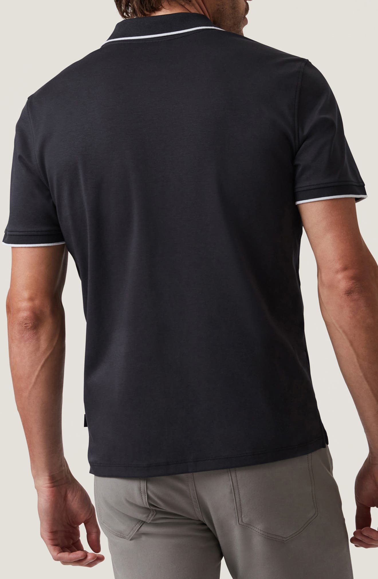 Riviera Tipped Pima Cotton Polo - image 2