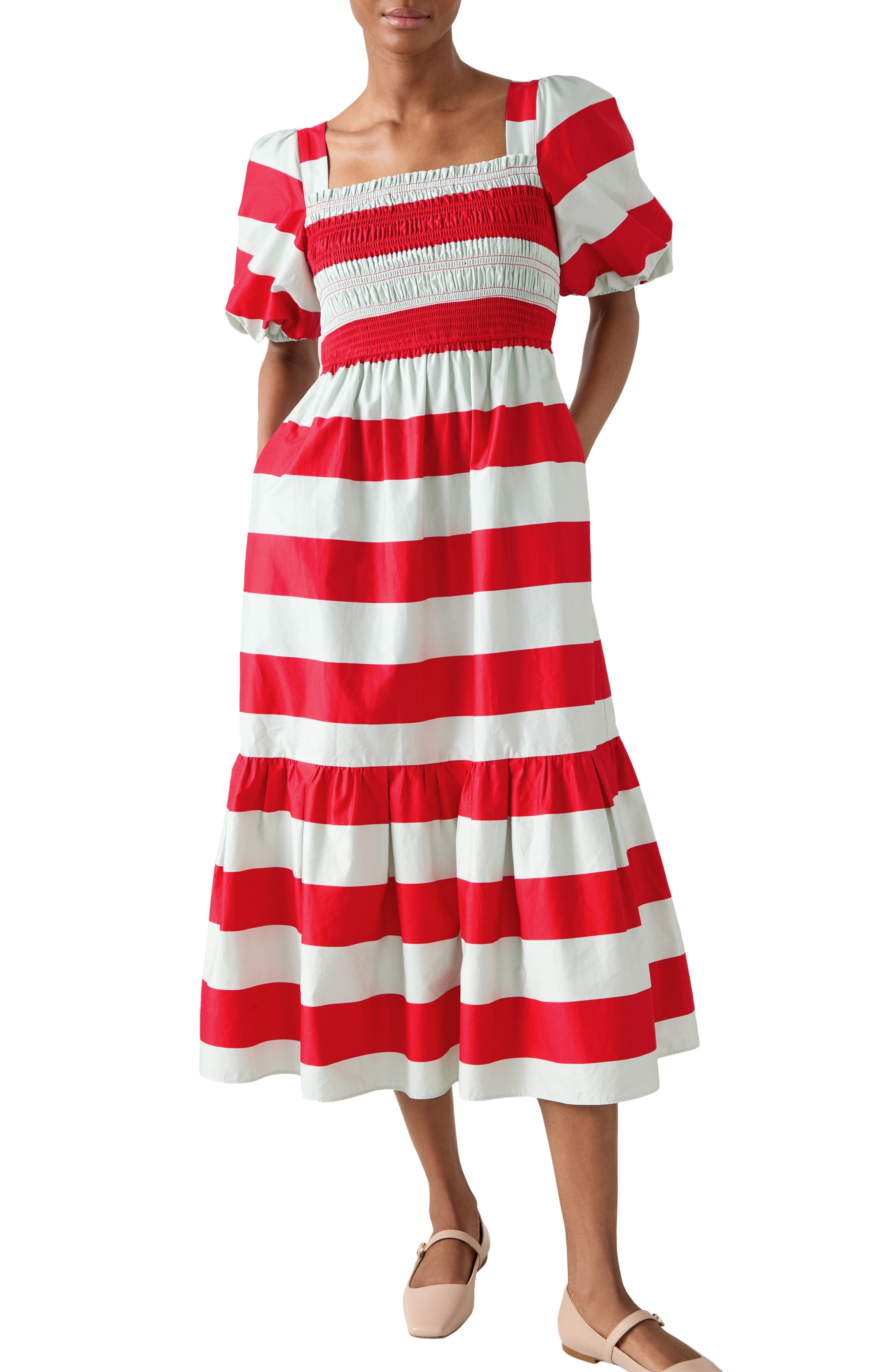 Ruby Bold Stripe Maxi Dress - image 1