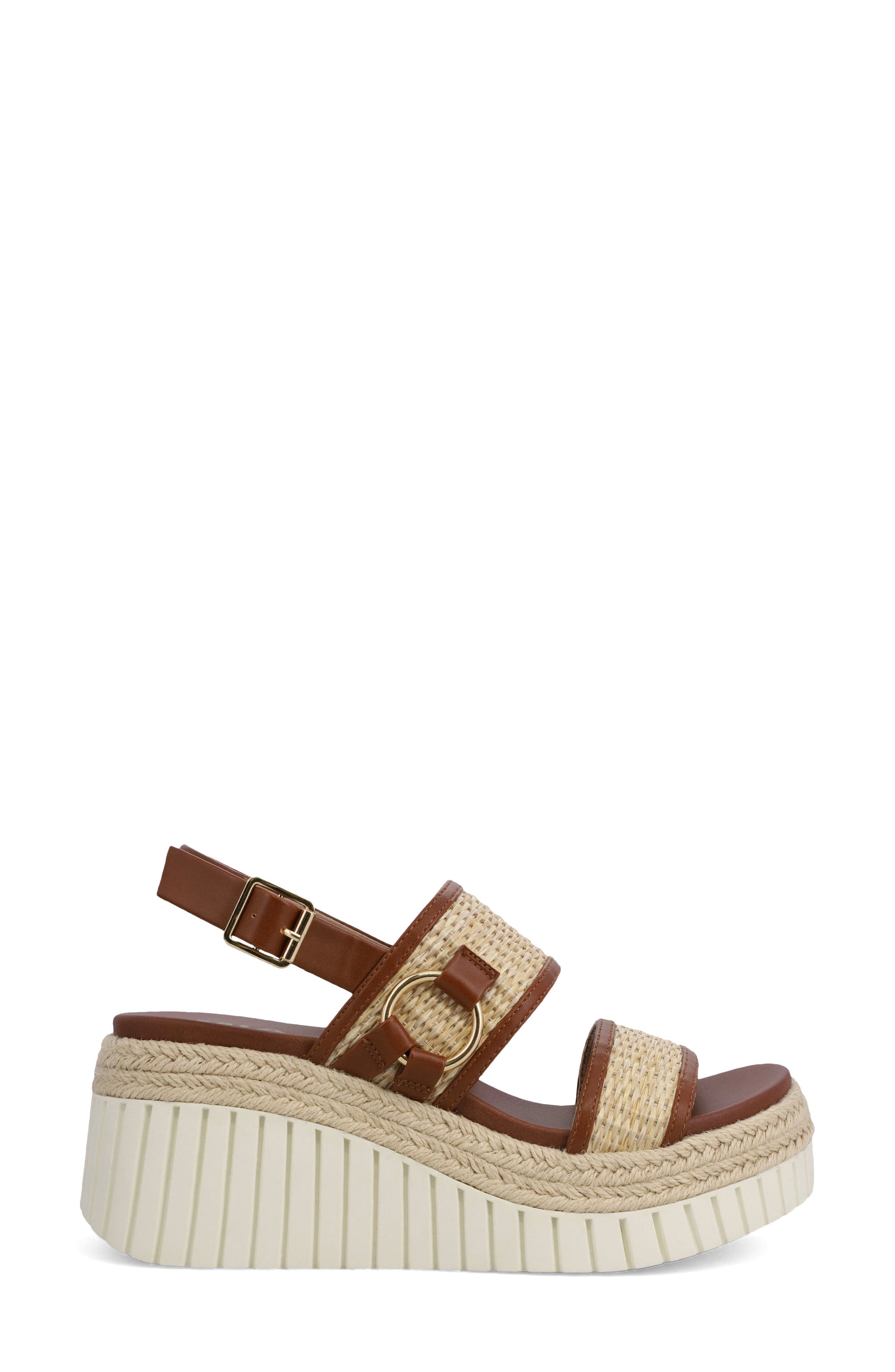 Raffia Platform Slingback Sandal - image 2