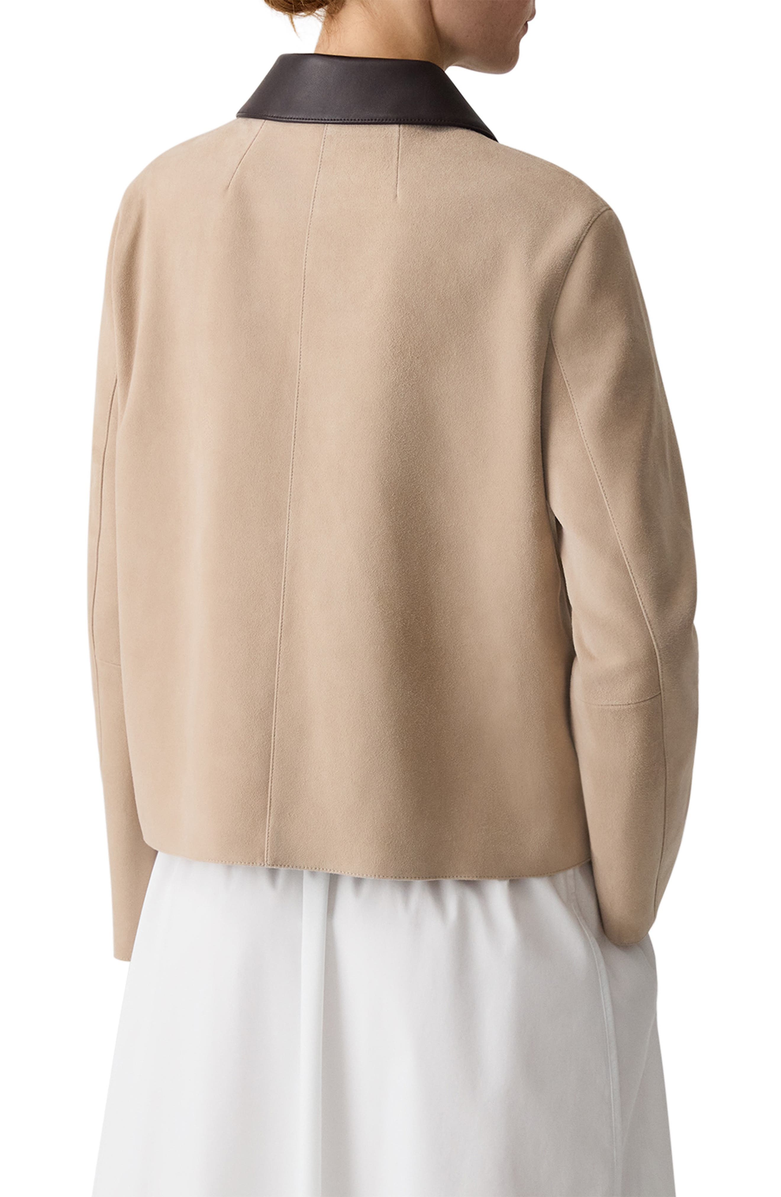 Boxy Suede & Leather Jacket - image 2