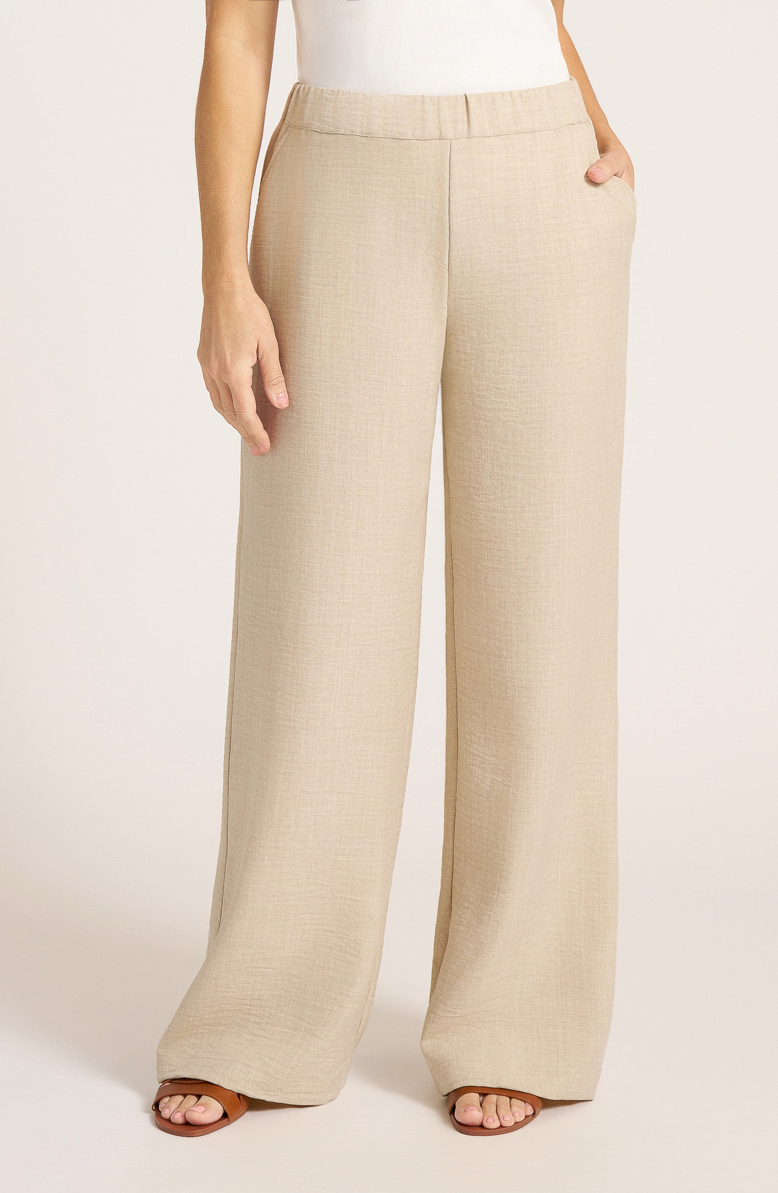 Sadie Wide Leg Pull-On Pants - image 1