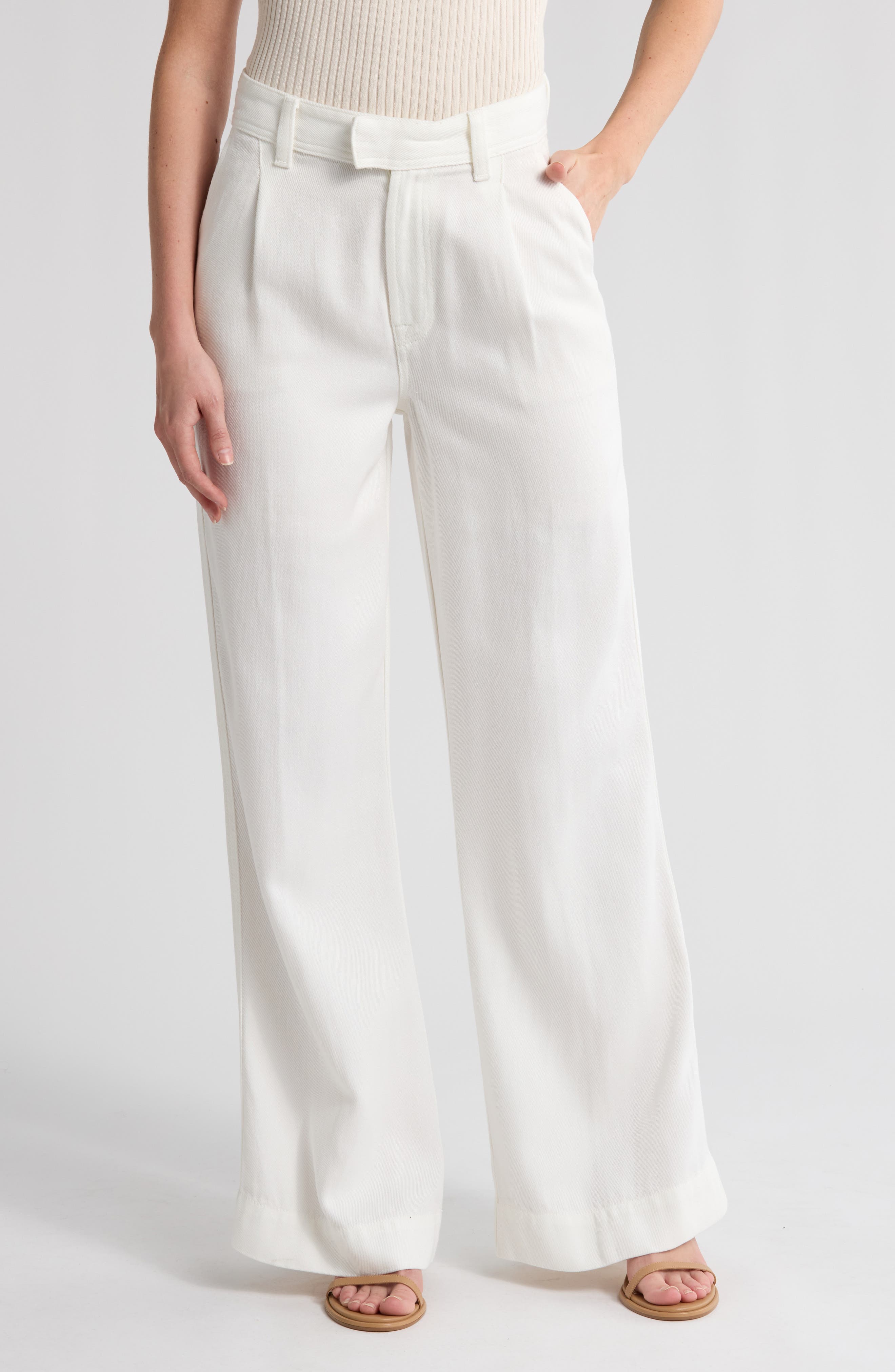 Pleated Wide Leg Trousers - image 1
