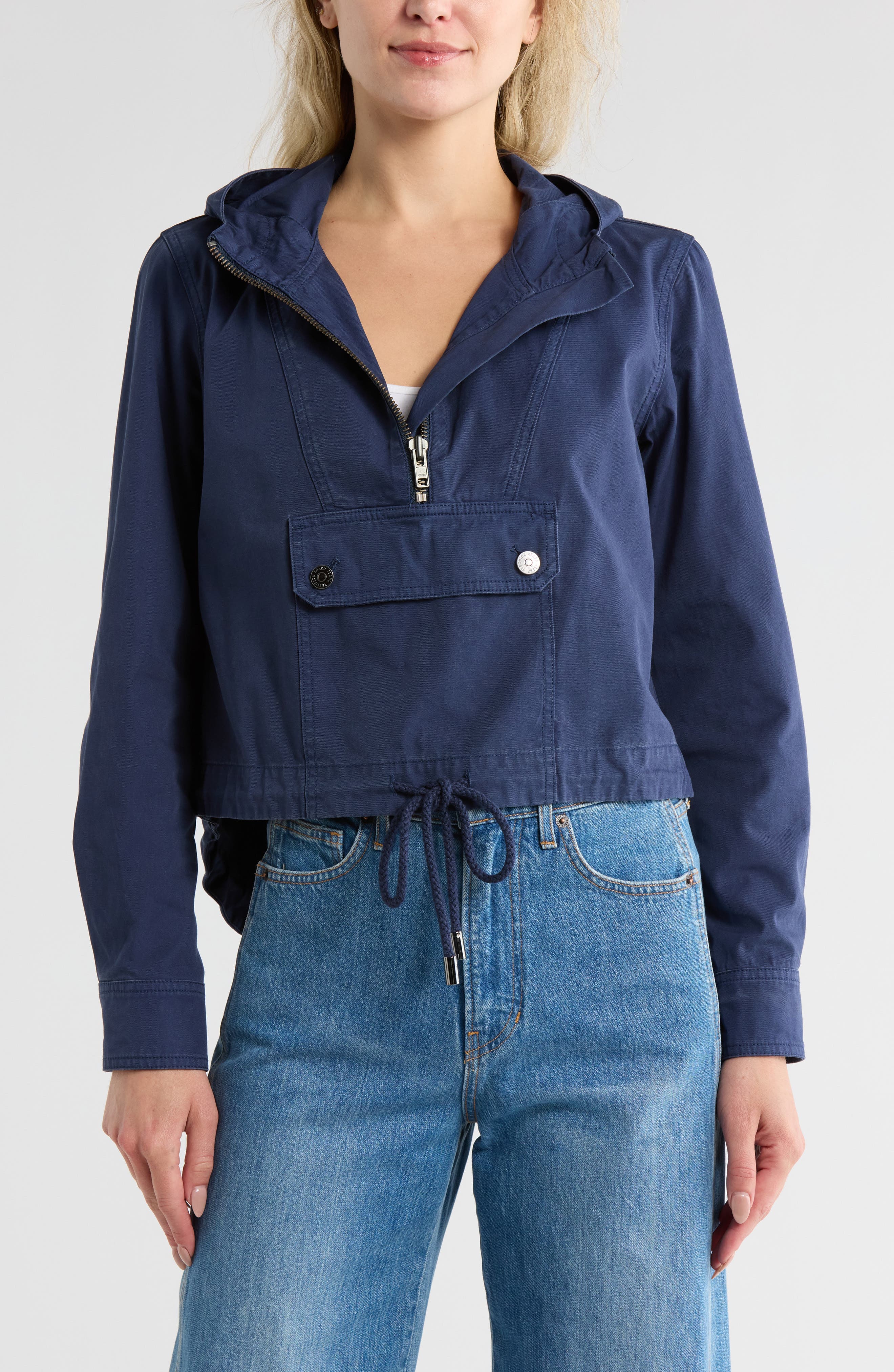 Kaeli Hooded Cotton Pullover Jacket - image 1